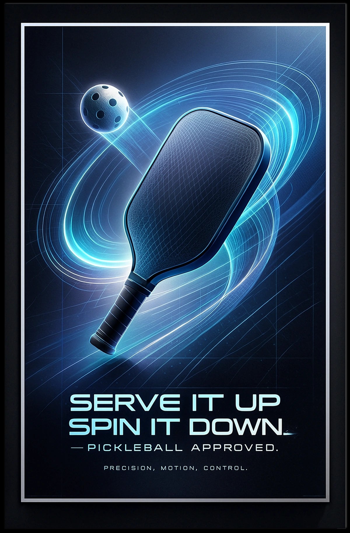 Pickleball Precision Poster
