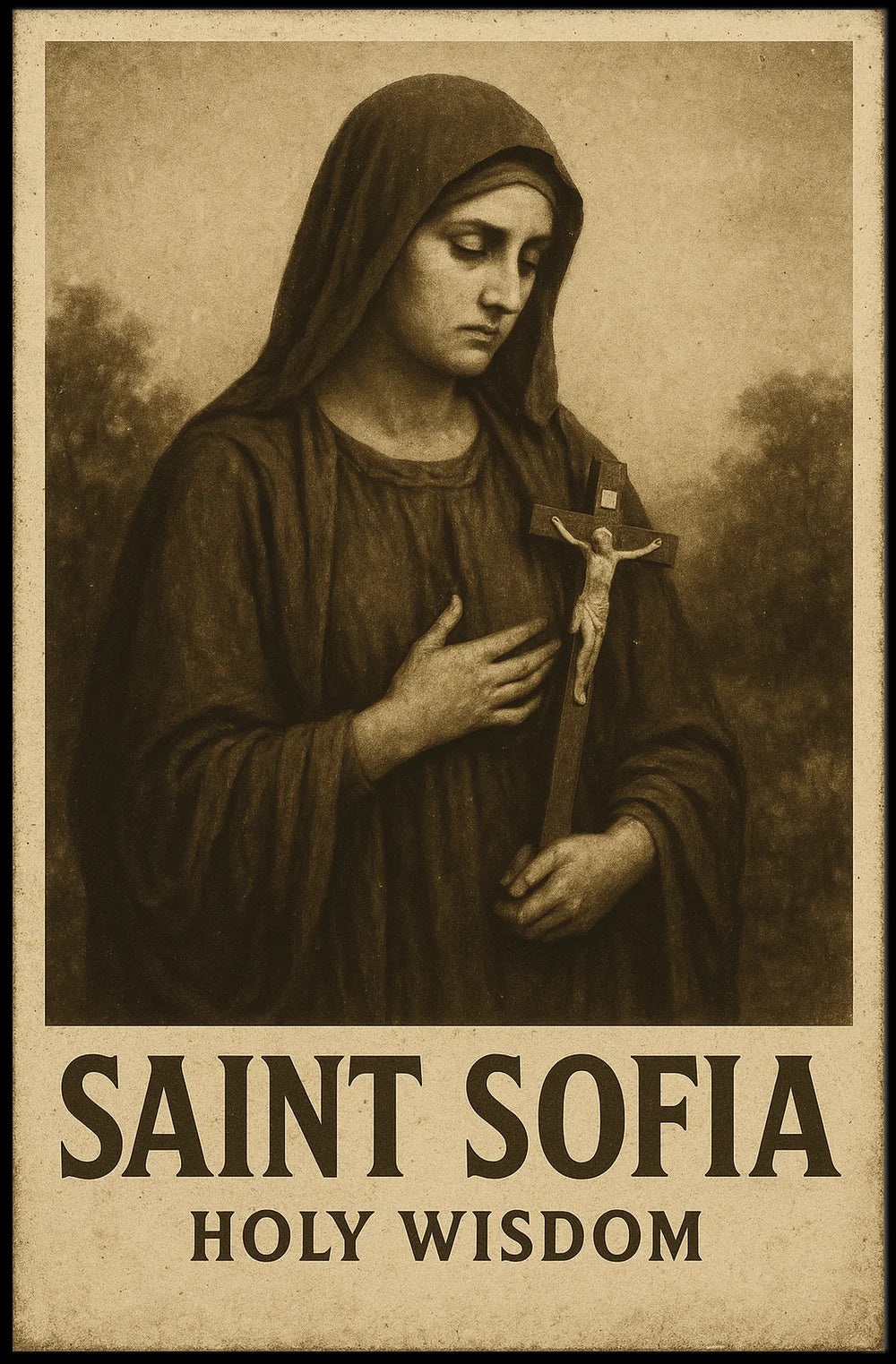 SAINT SOFIA: HOLY WISDOM Religious Art Poster