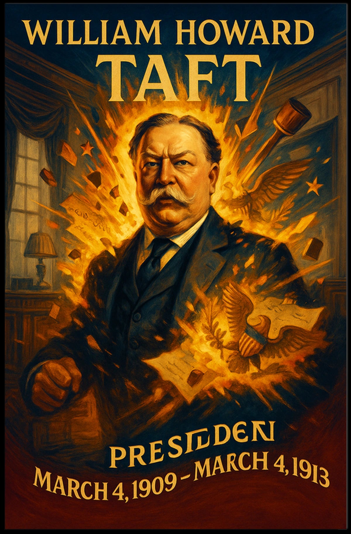 William Howard Taft Presidential Era Poster