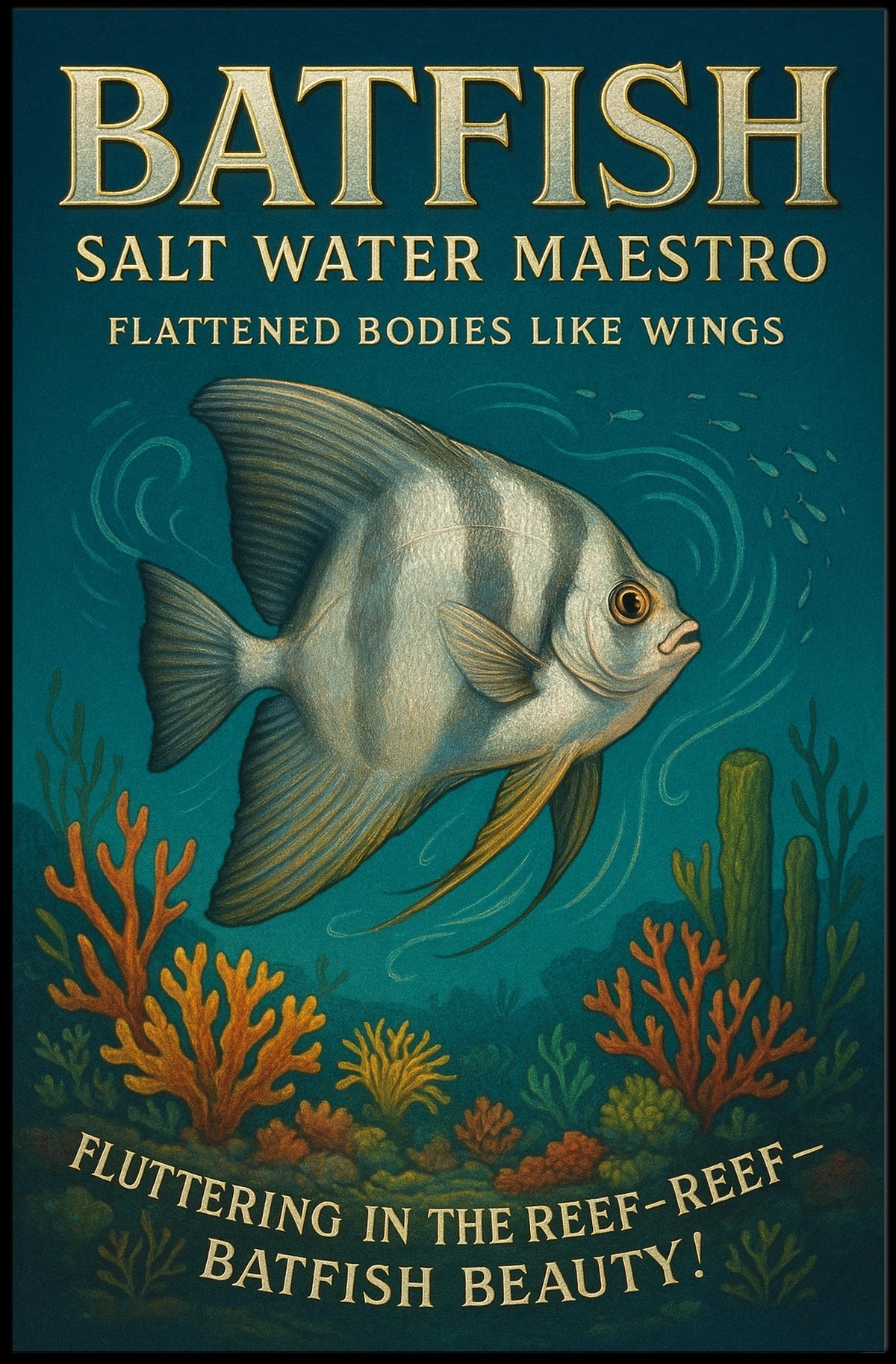 Batfish Salt Water Maestro Poster