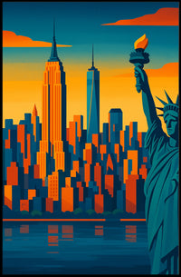 Iconic New York Skyline Poster
