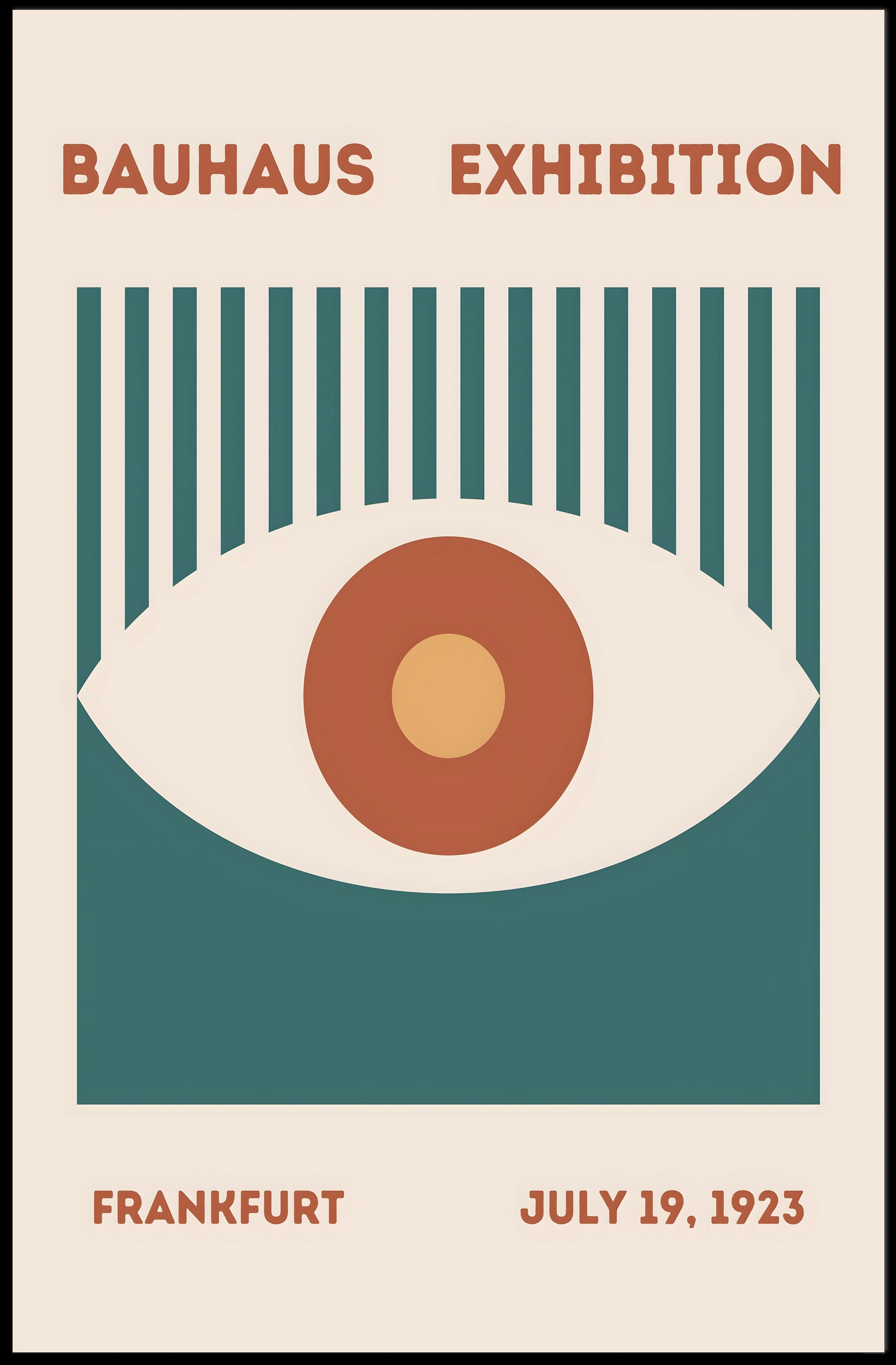 Bauhaus Exhibition Frankfurt July 19 1923 Poster