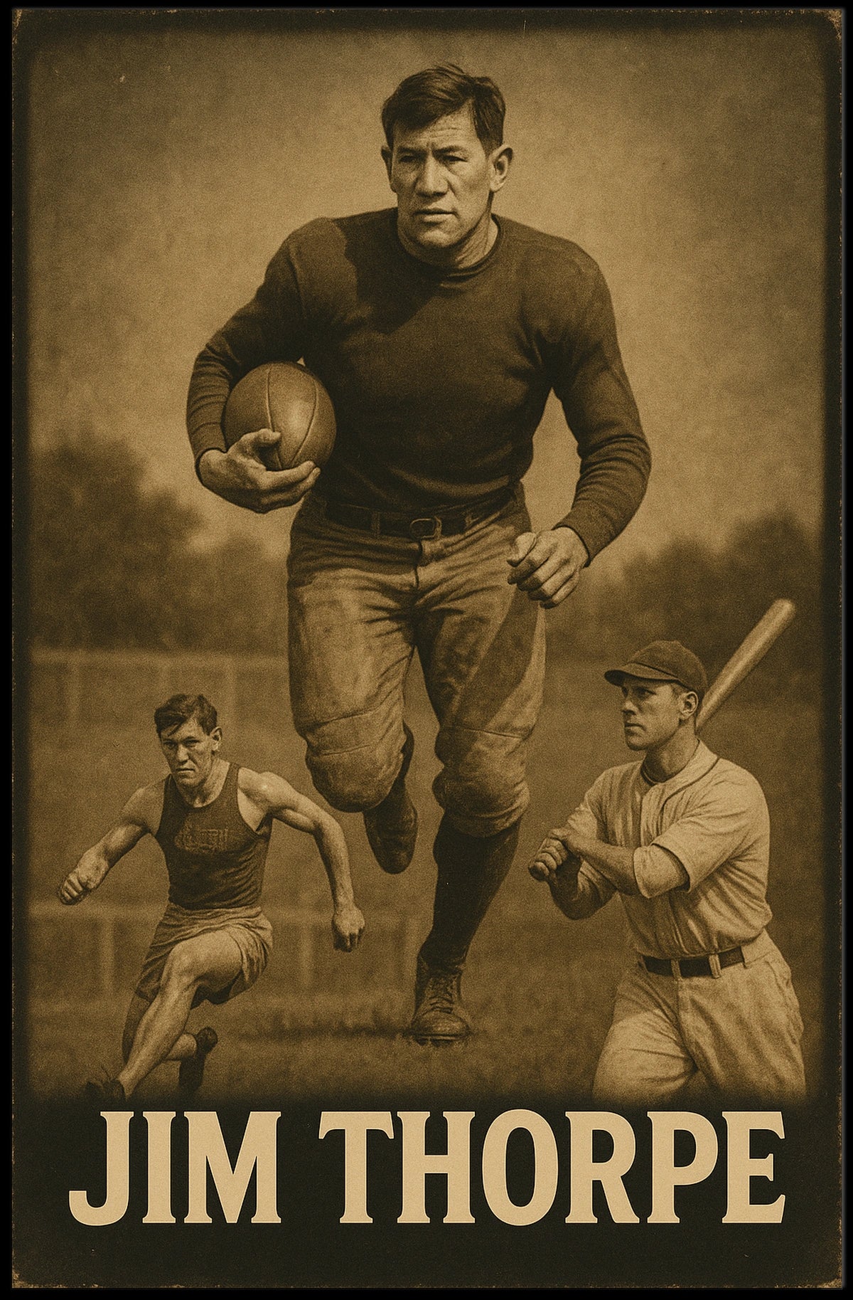 Jim Thorpe An Athletic Legend Poster