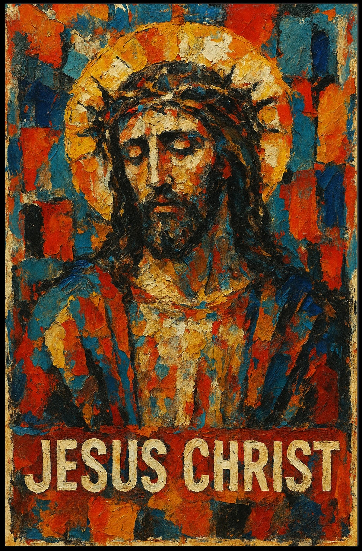 Jesus Christ Artistic Depiction Poster