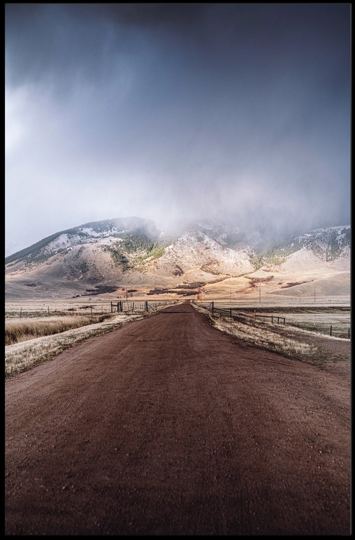 Misty Mountain Road Poster