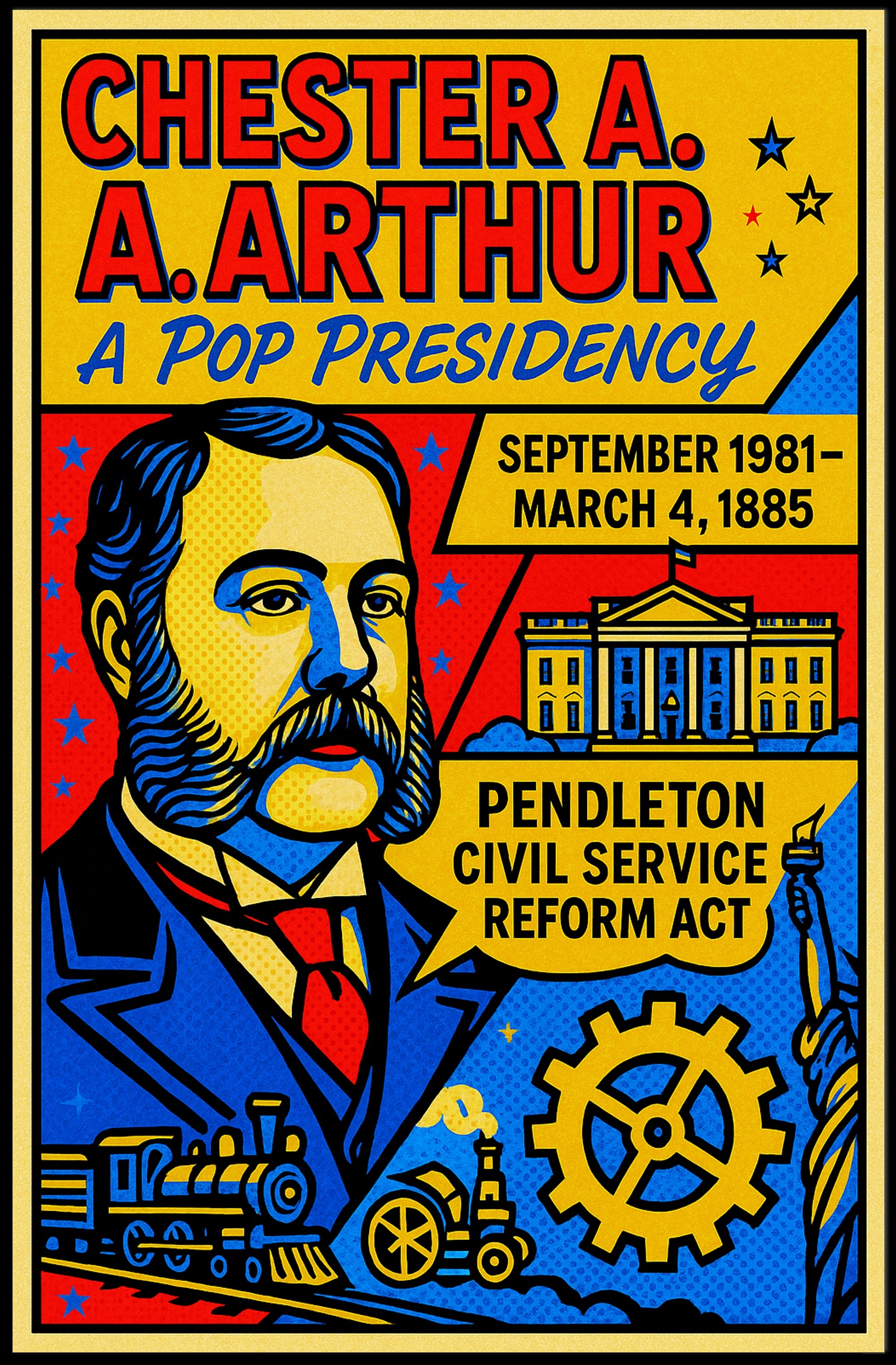 Chester A. Arthur A Pop Presidency Poster PosterGoat