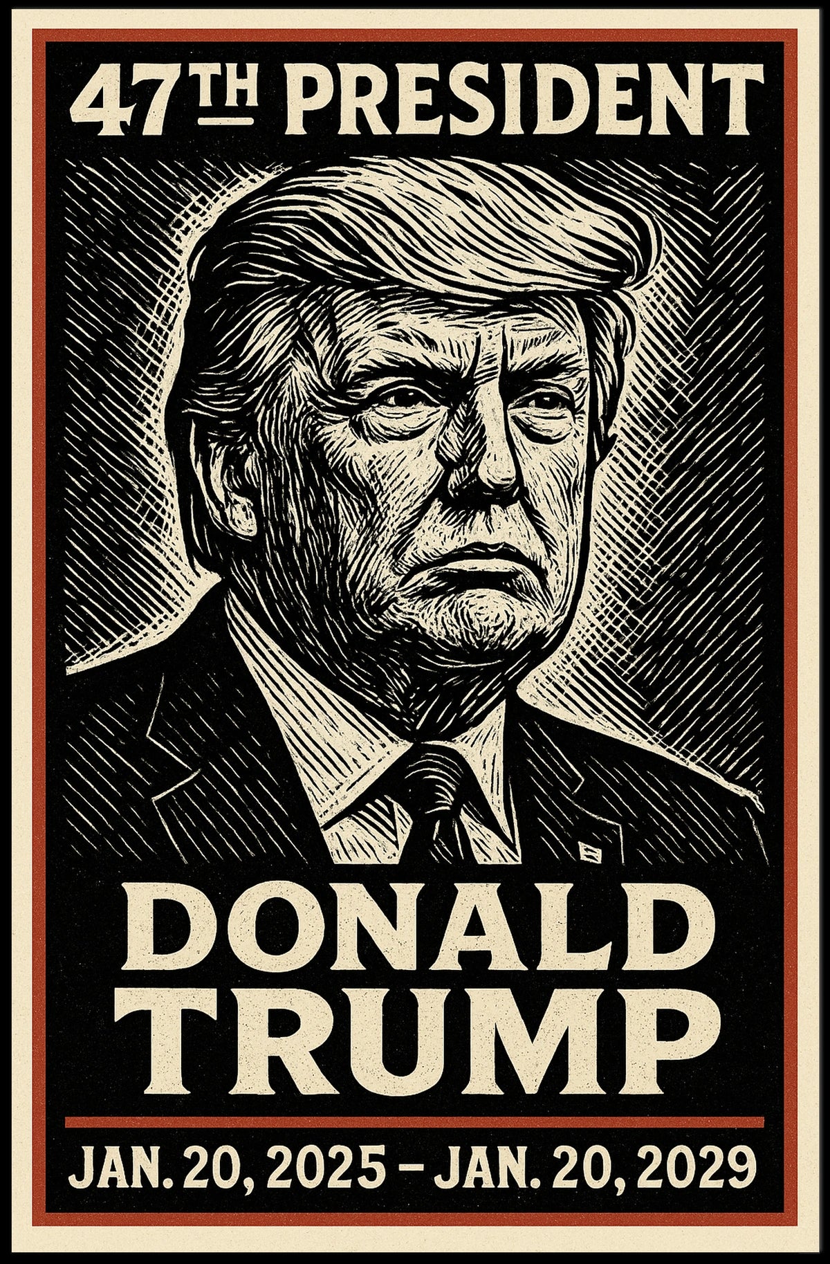 Donald Trump 47th President Poster