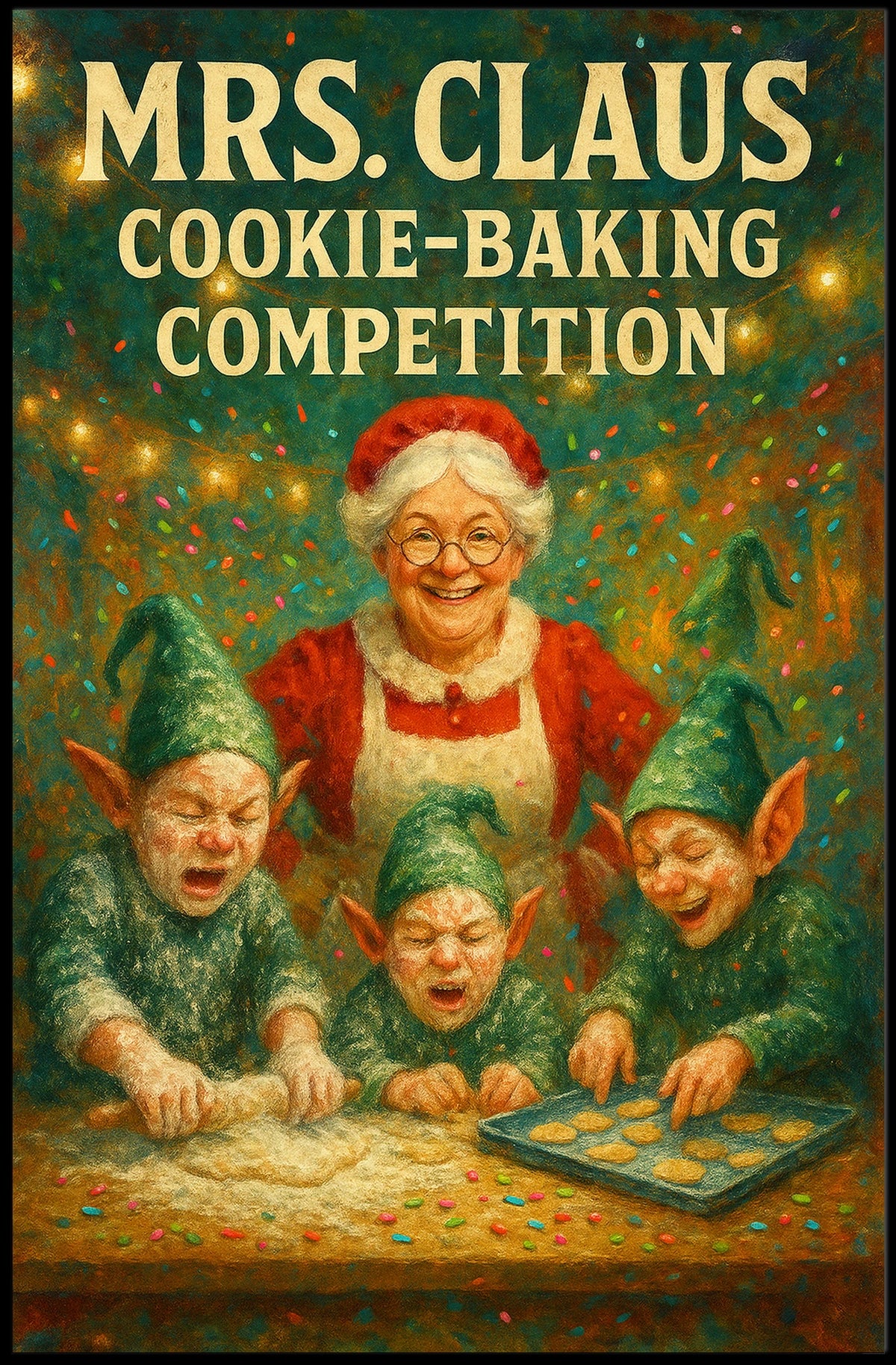 Mrs. Claus Cookie-Baking Competition Poster