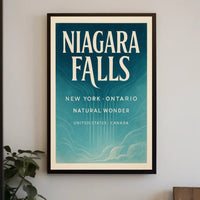 Niagara Falls Vintage Travel Art Poster PosterGoat
