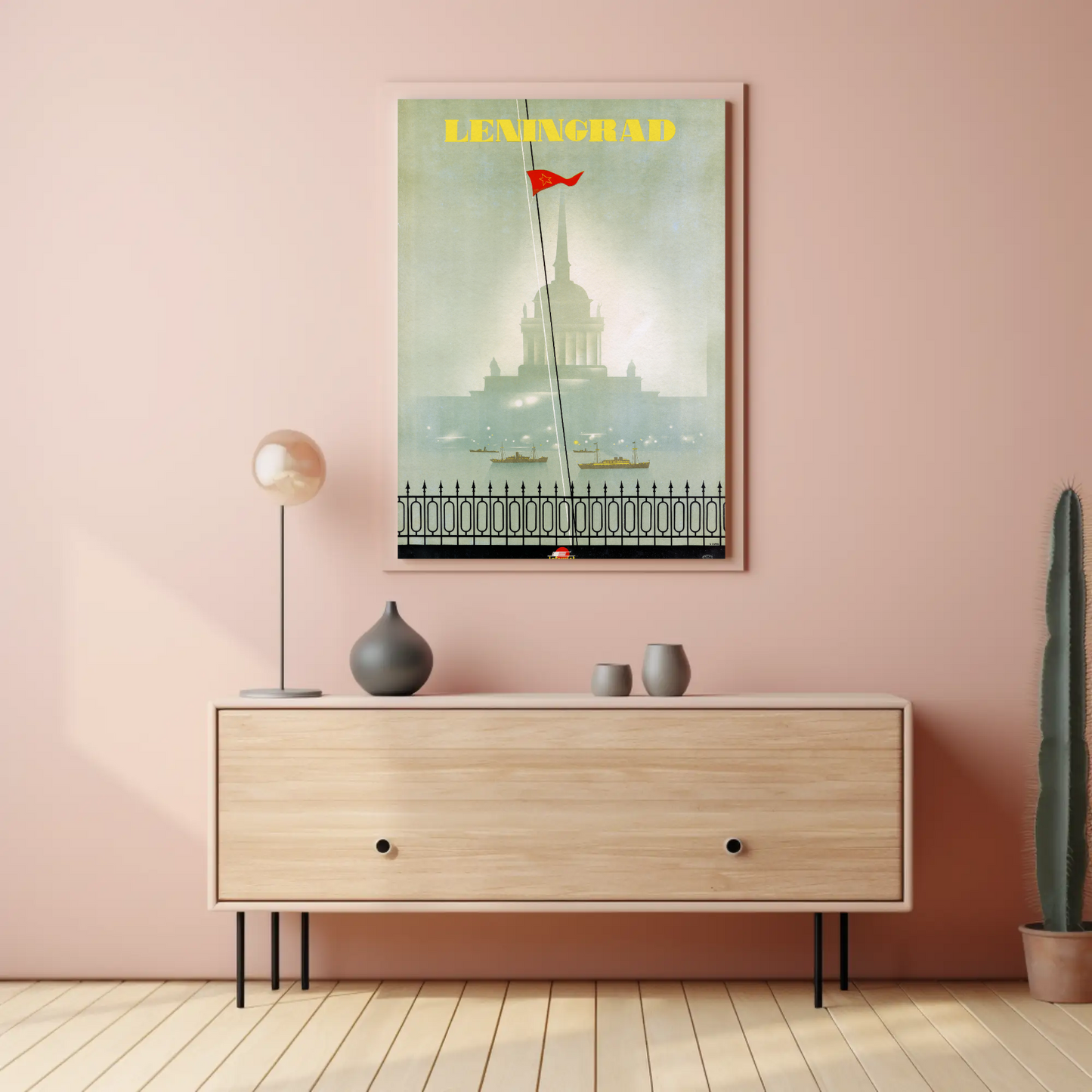Leningrad Soviet Travel Poster