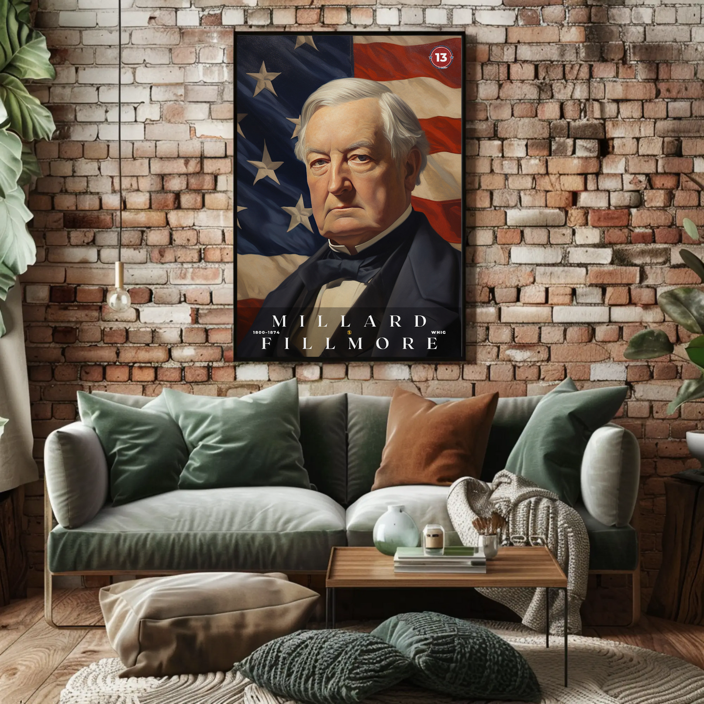 Millard Fillmore 13th President Of The United States Portrait