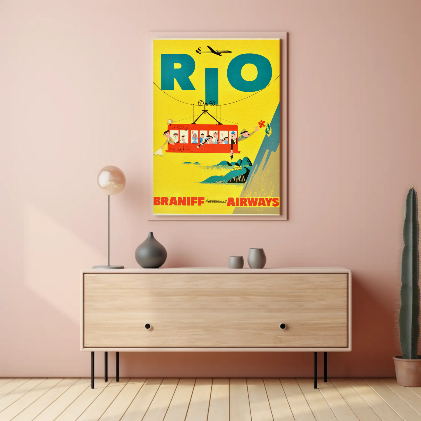 Rio Braniff Airways Vintage Poster
