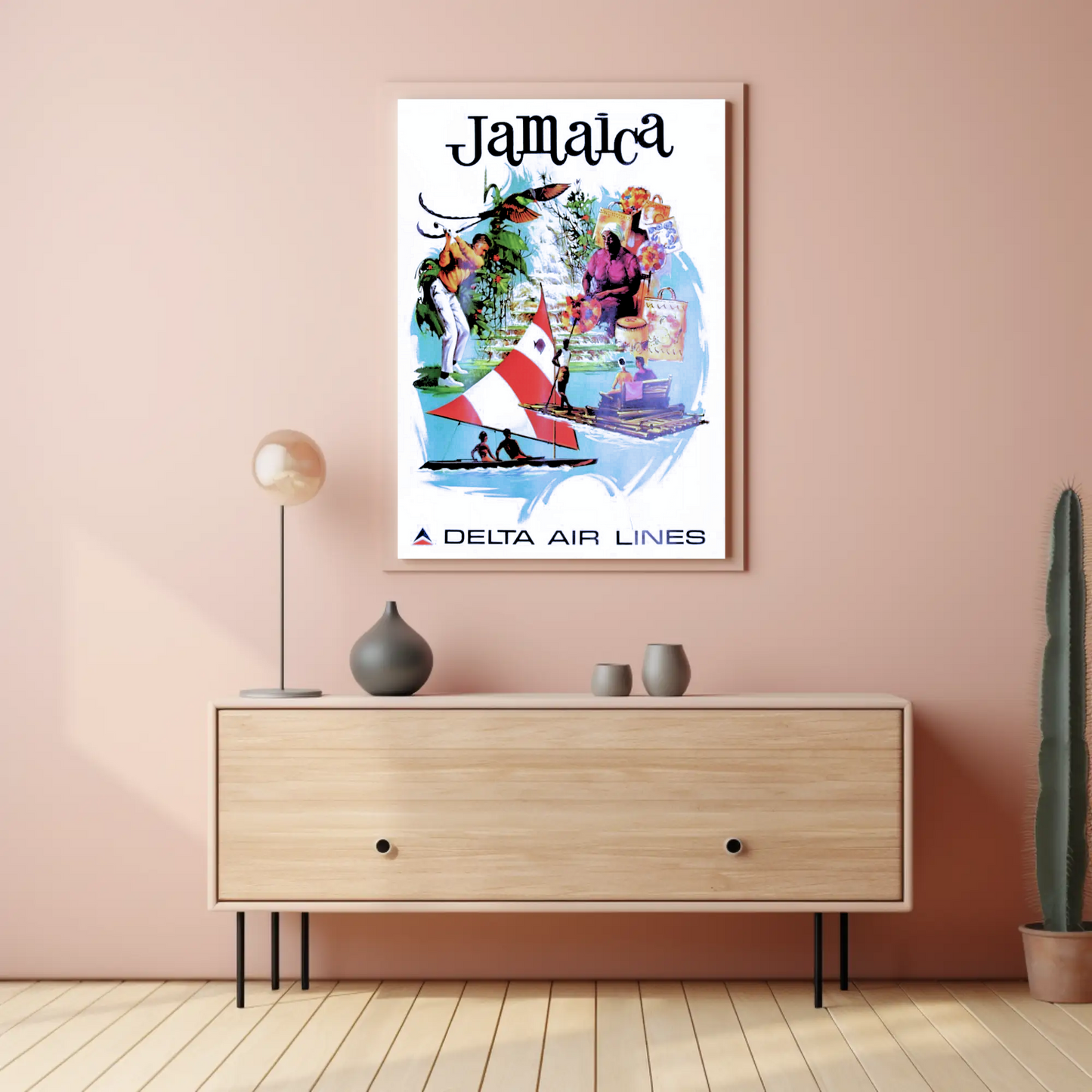 Jamaica Vintage Poster - Delta Air Lines
