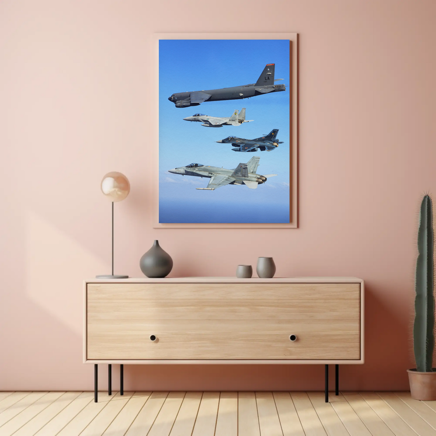 Vintage Poster Military Jets Formation