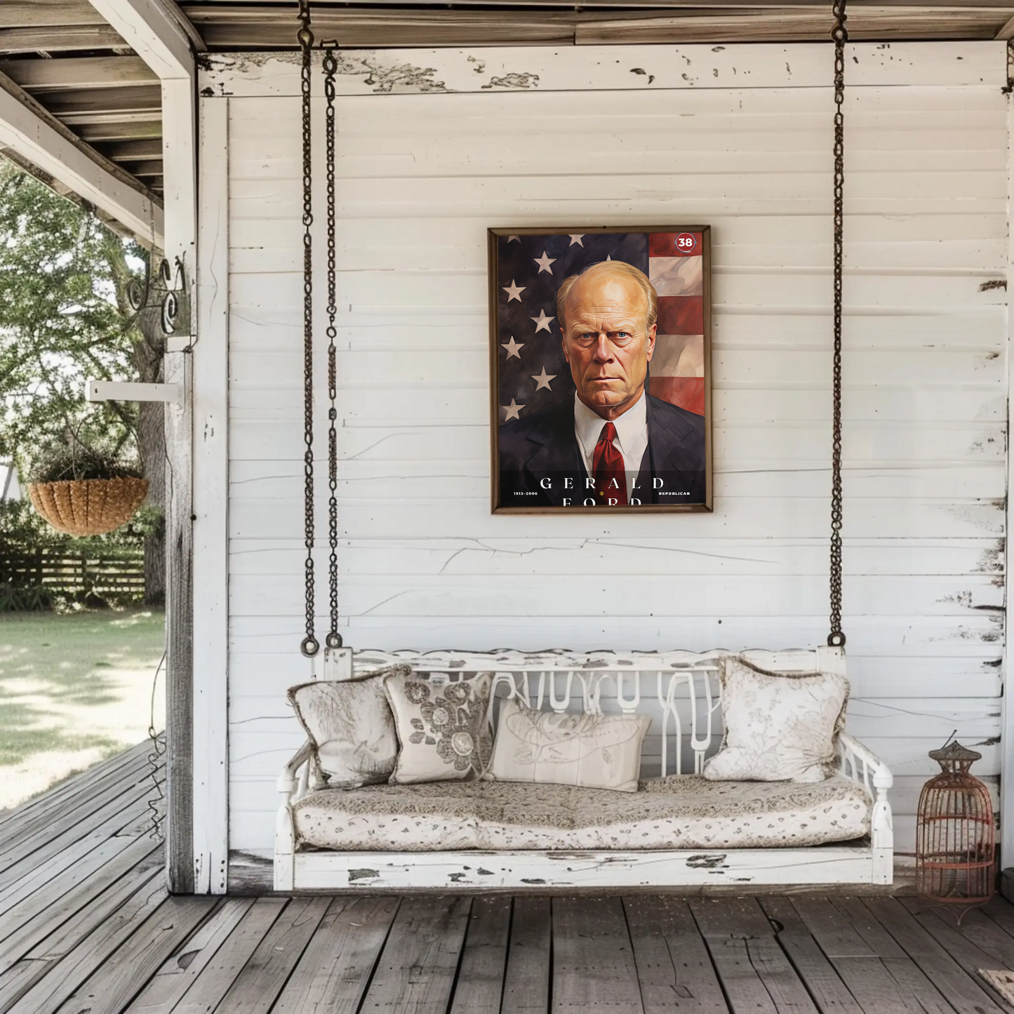 Gerald Ford 38th President Of The United States Portrait
