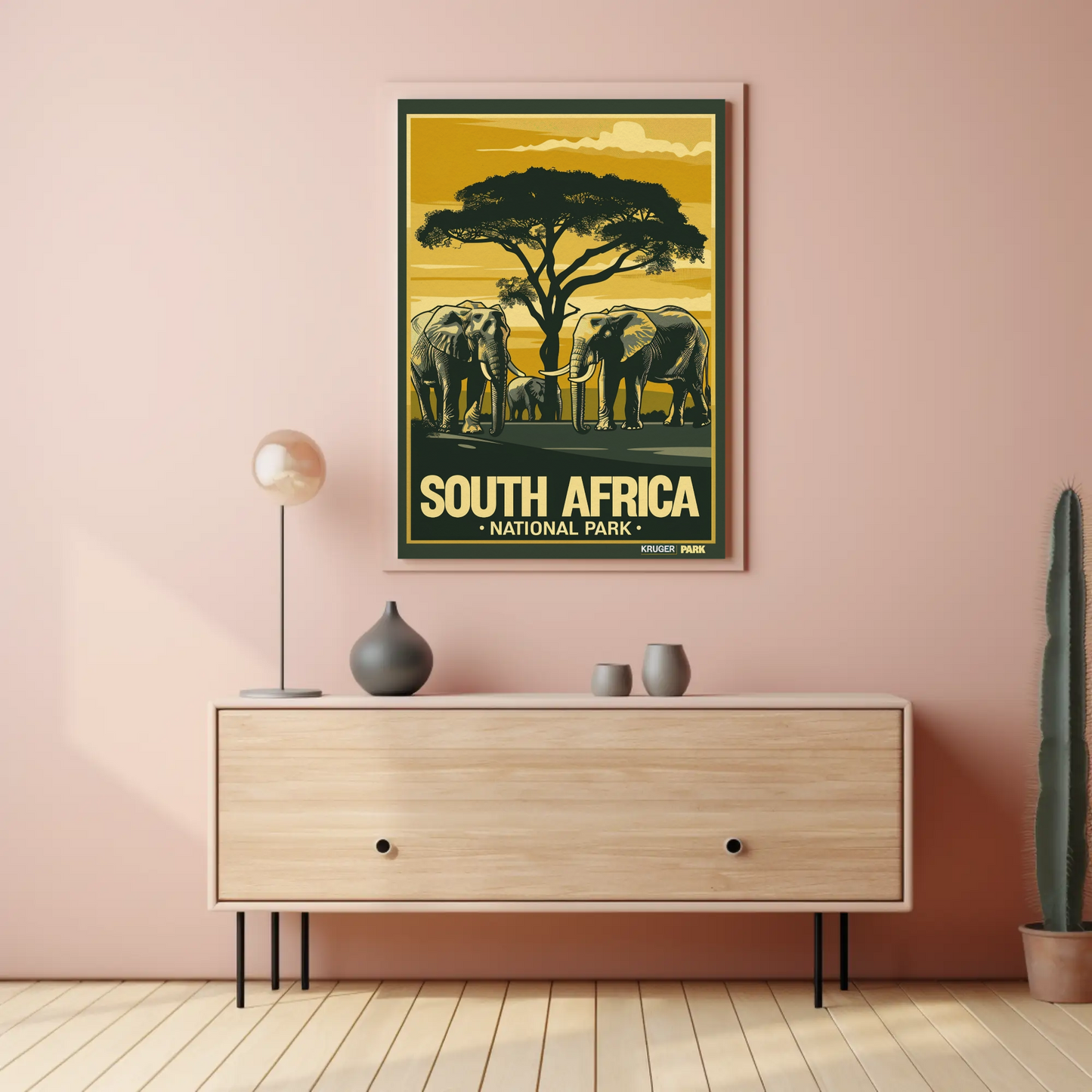 South Africa National Park Vintage Poster