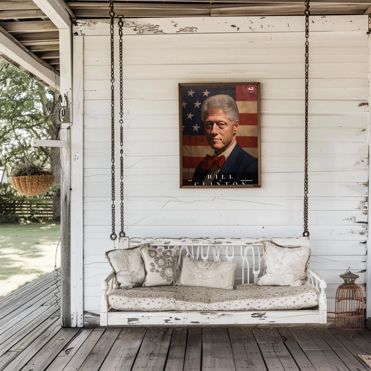 Bill Clinton 42nd President Of The United States Portrait