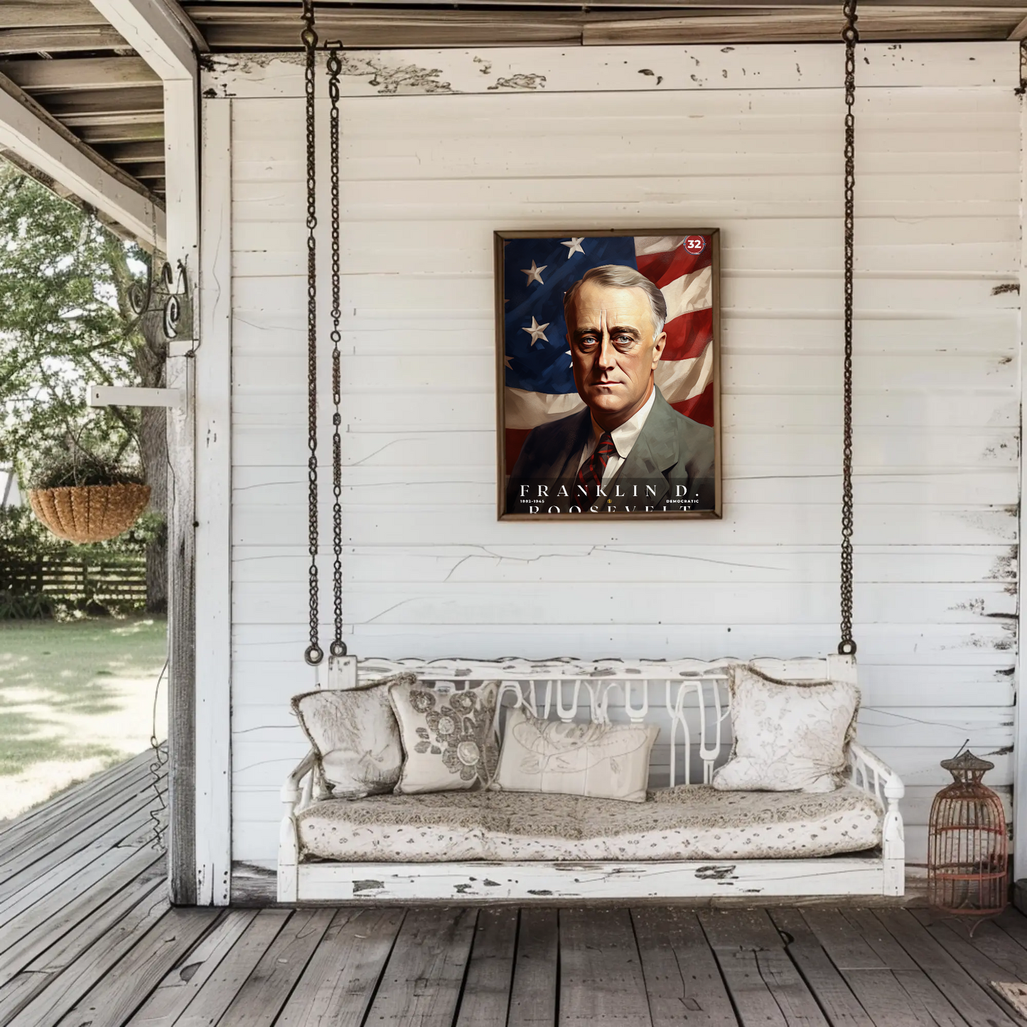 Franklin Roosevelt 32nd President Of The United States Portrait