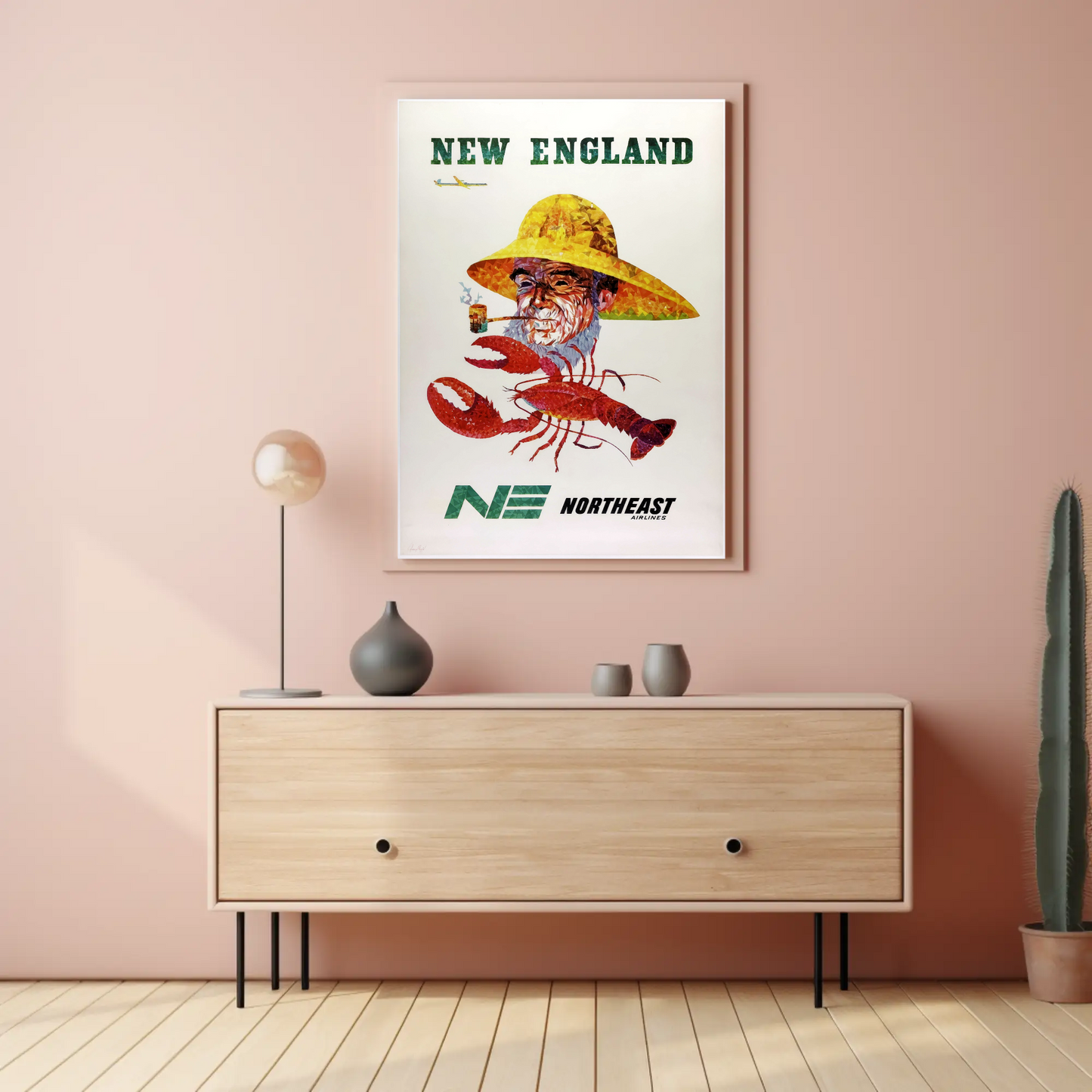 New England Vintage Poster - Northeast Airlines