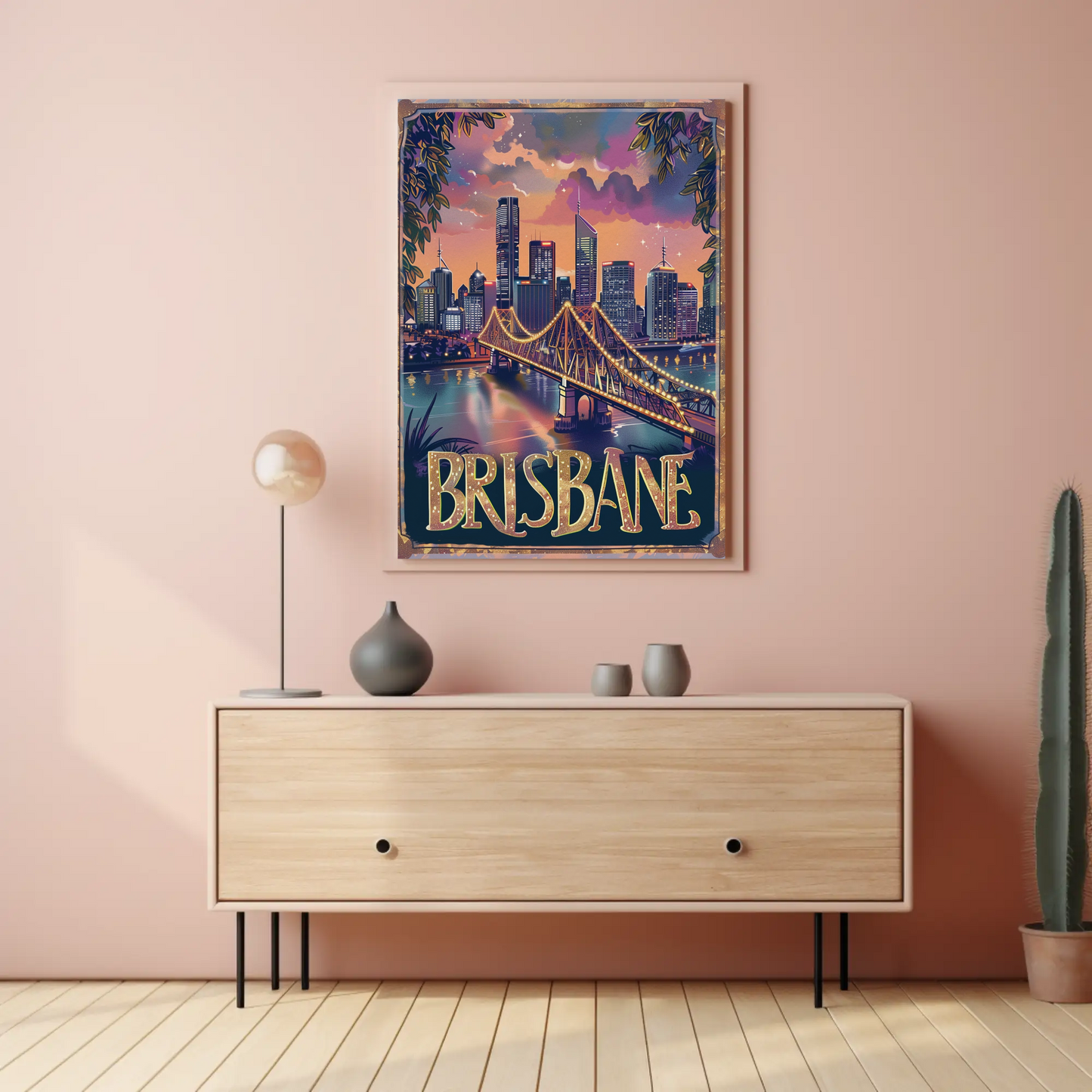 Brisbane Vintage Poster