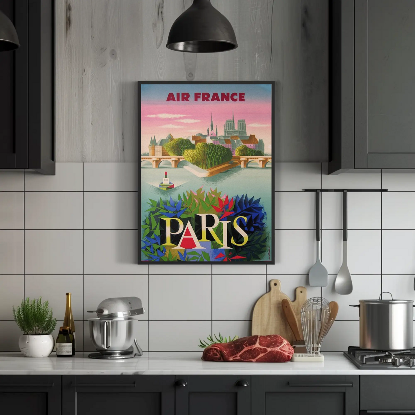 Air France Paris - Vintage Travel Poster