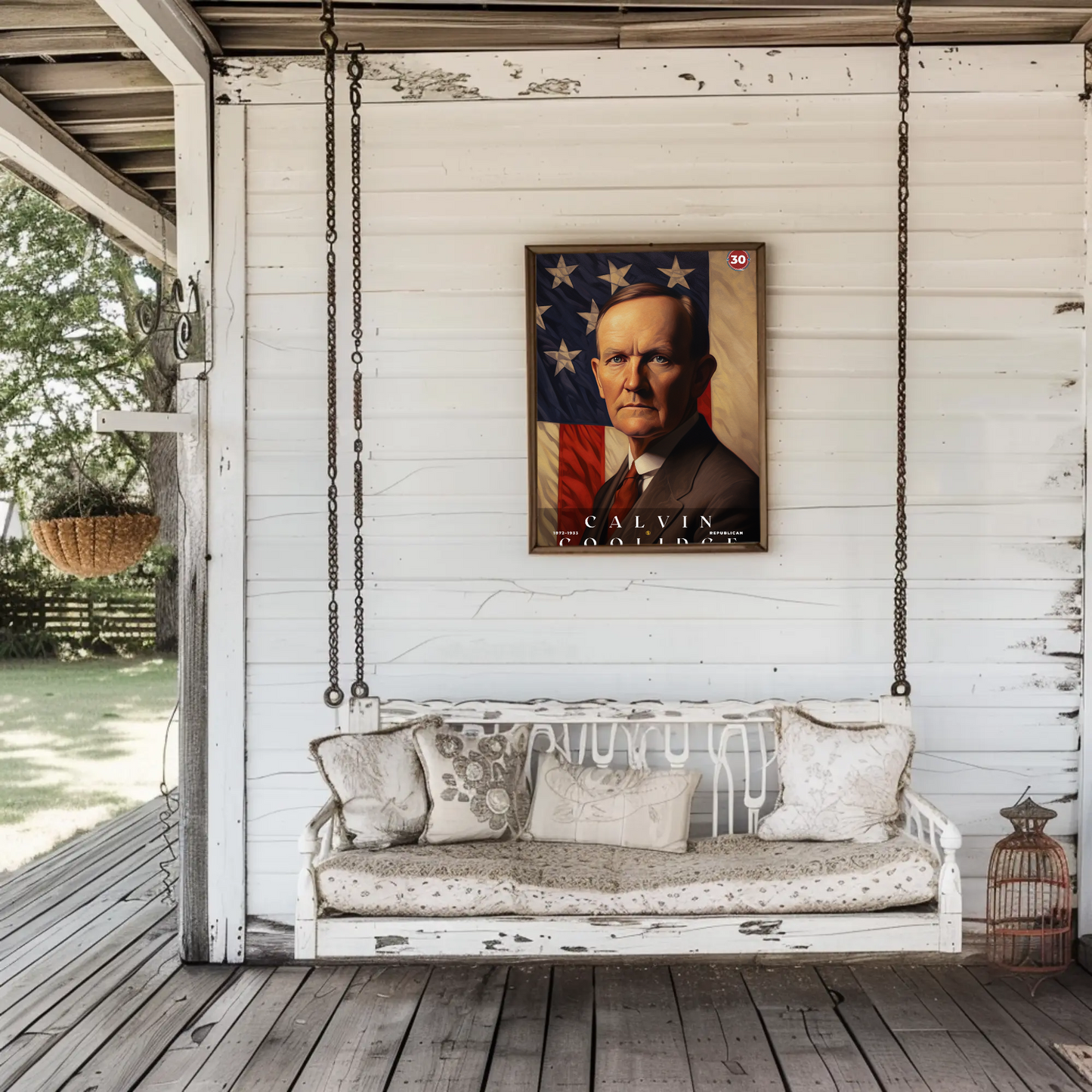 Calvin Coolidge 30th President Of The United States Portrait