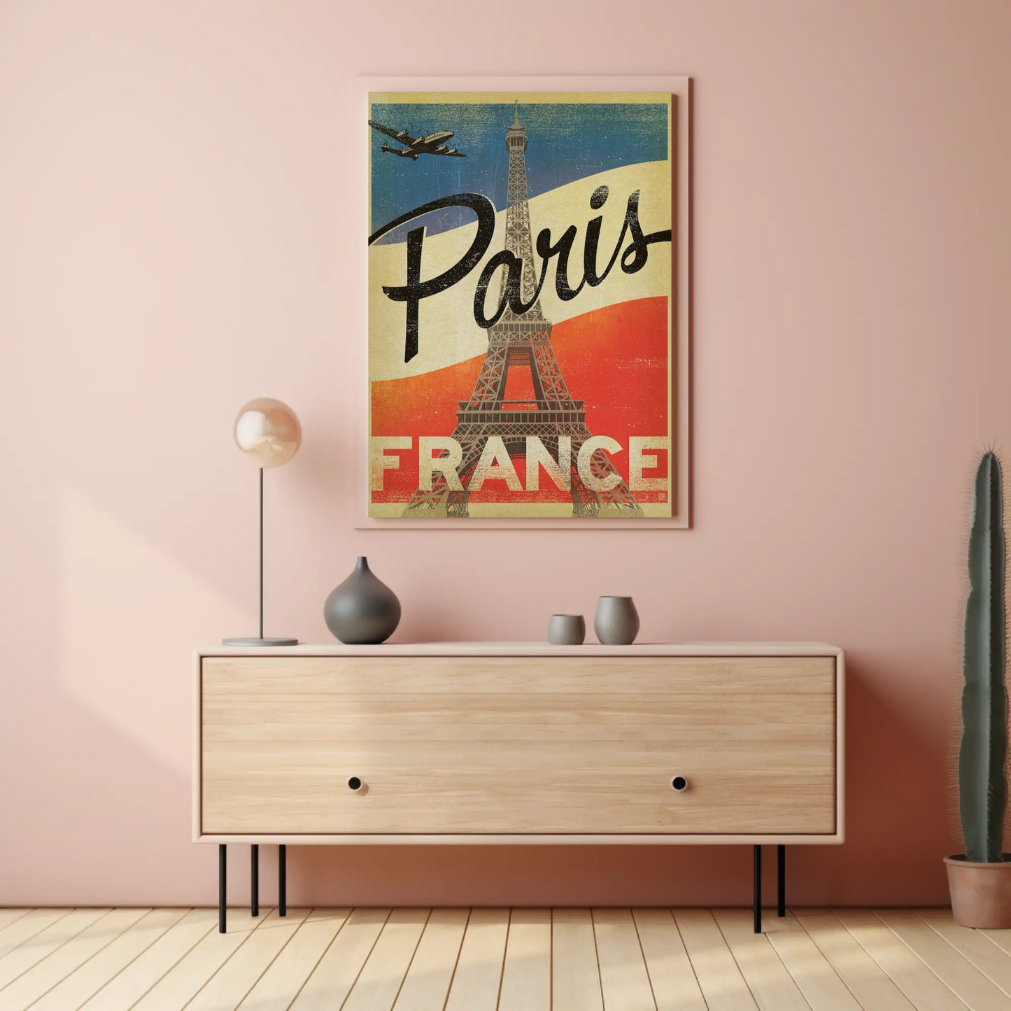 Paris Vintage Poster Eiffel Tower