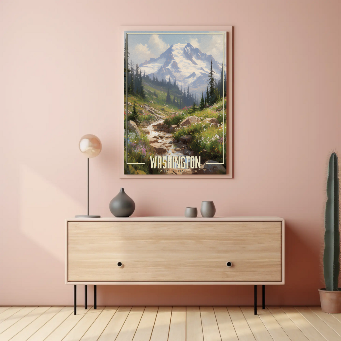 Washington United States Vintage Poster