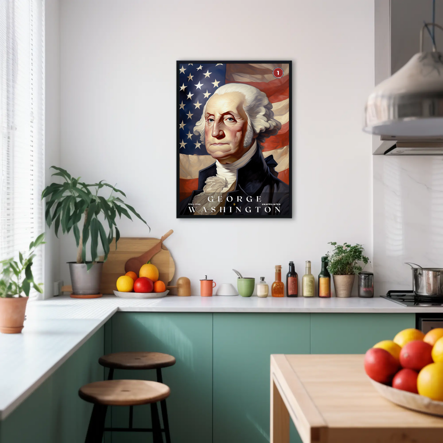 George Washington 1st President Of The United States Portrait