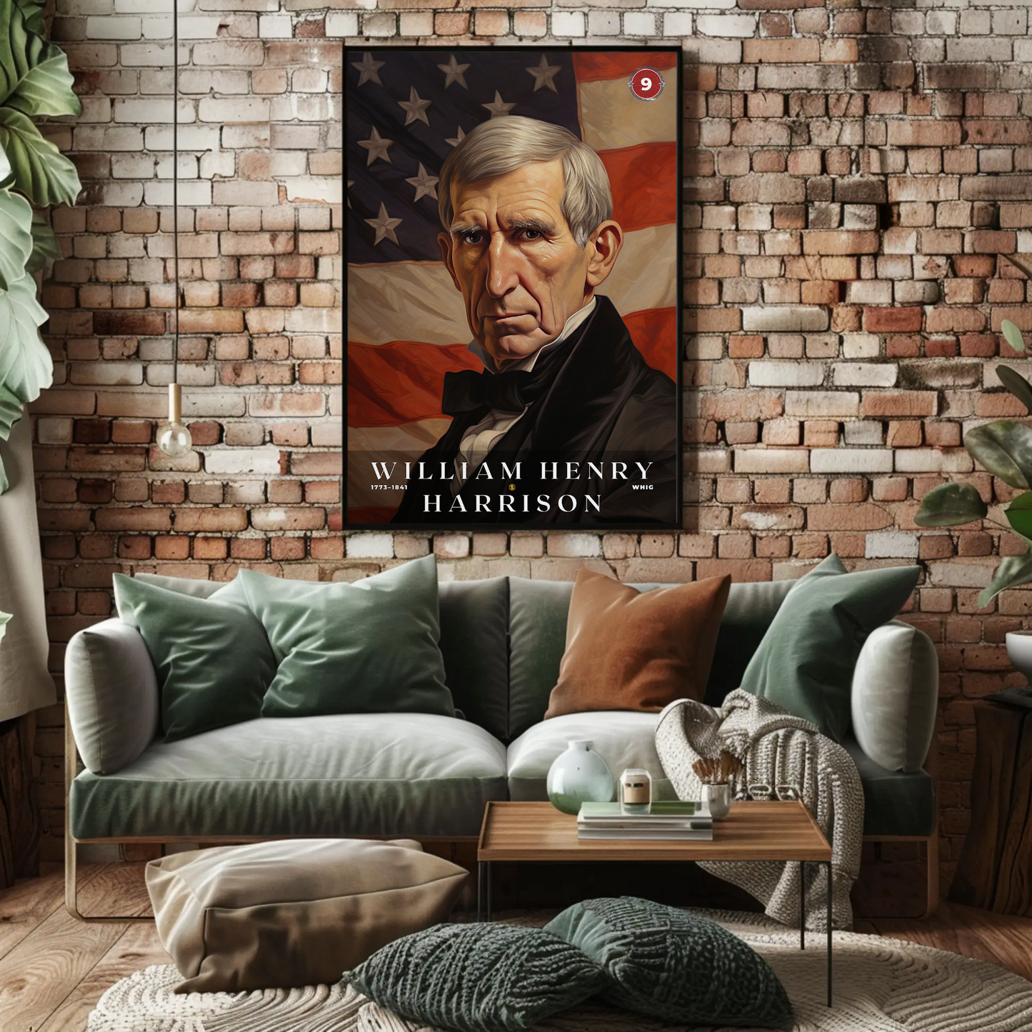 William Harrison 9th President Of The United States Portrait