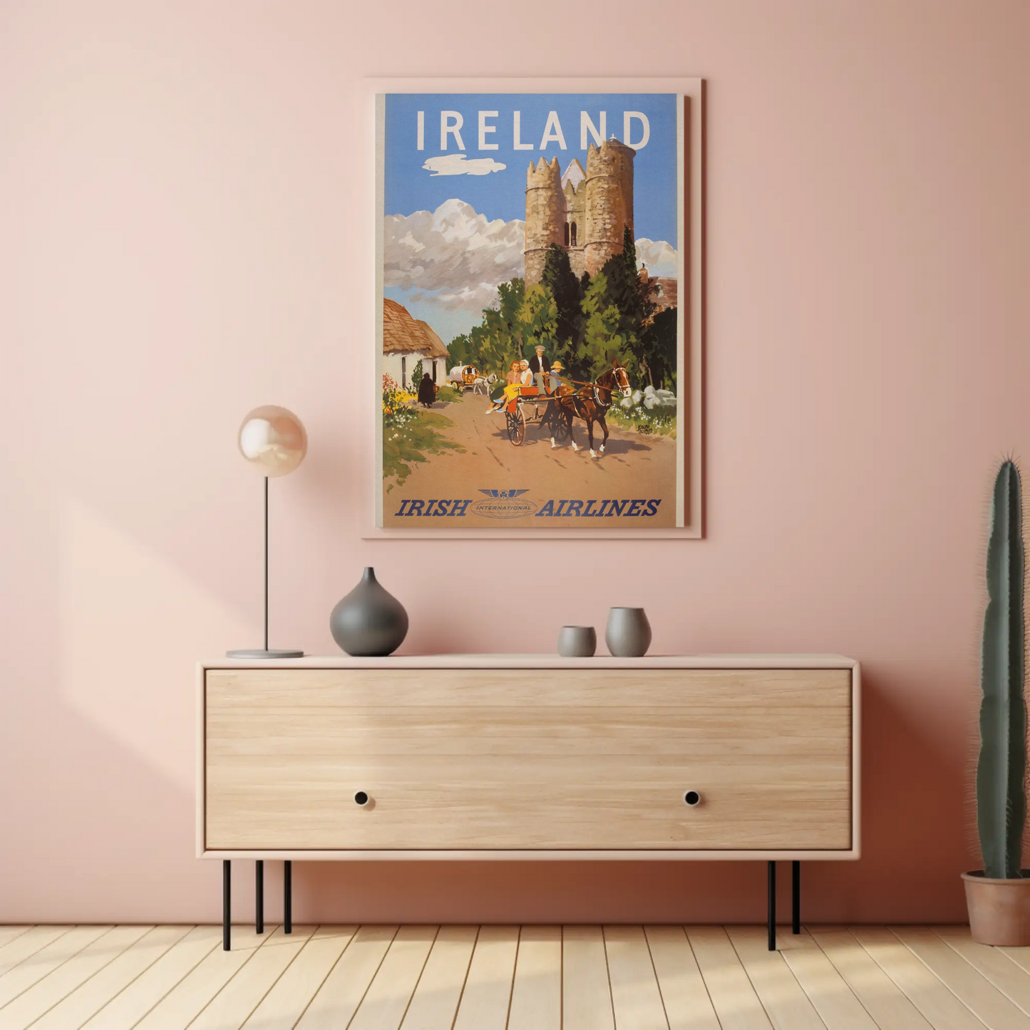 Vintage Poster - Ireland International Airlines
