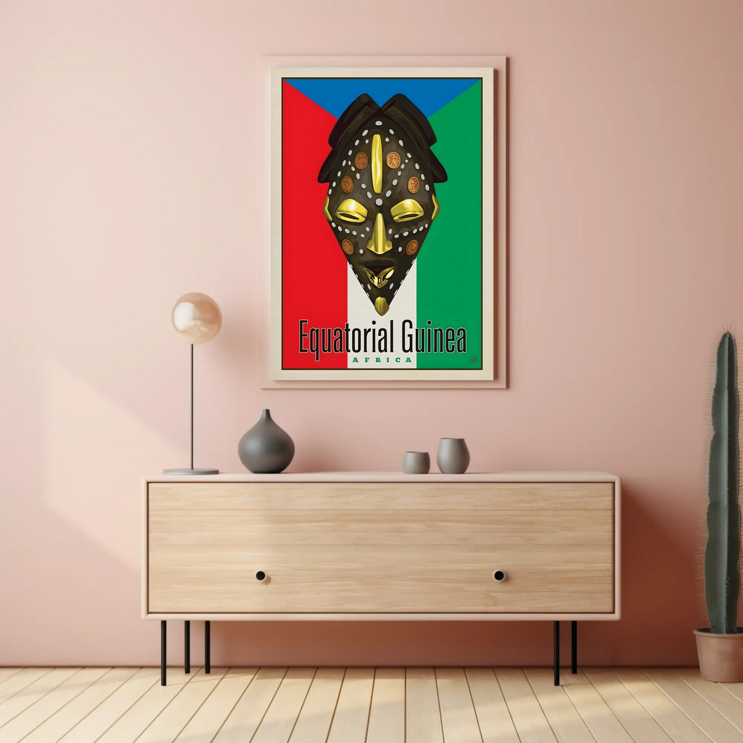 Vintage Poster Equatorial Guinea Africa