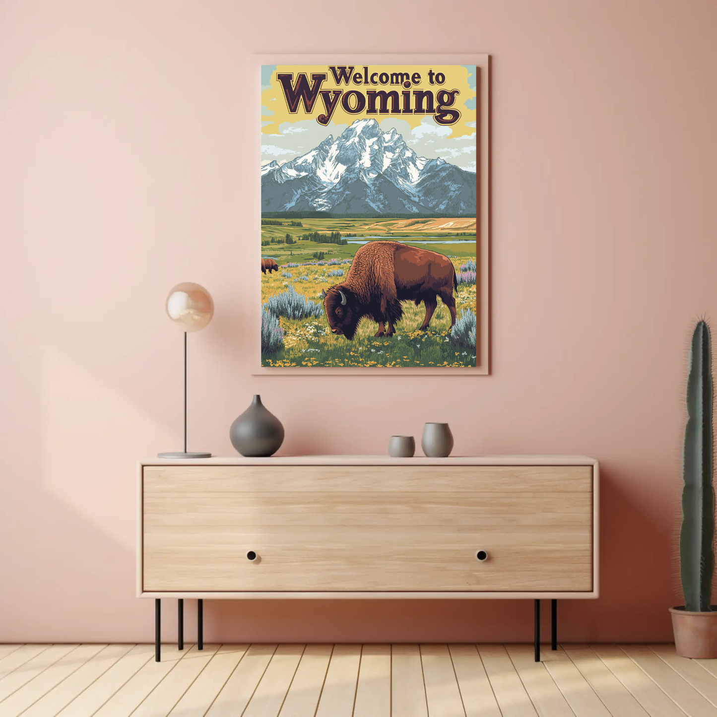 Welcome to Wyoming Vintage Poster