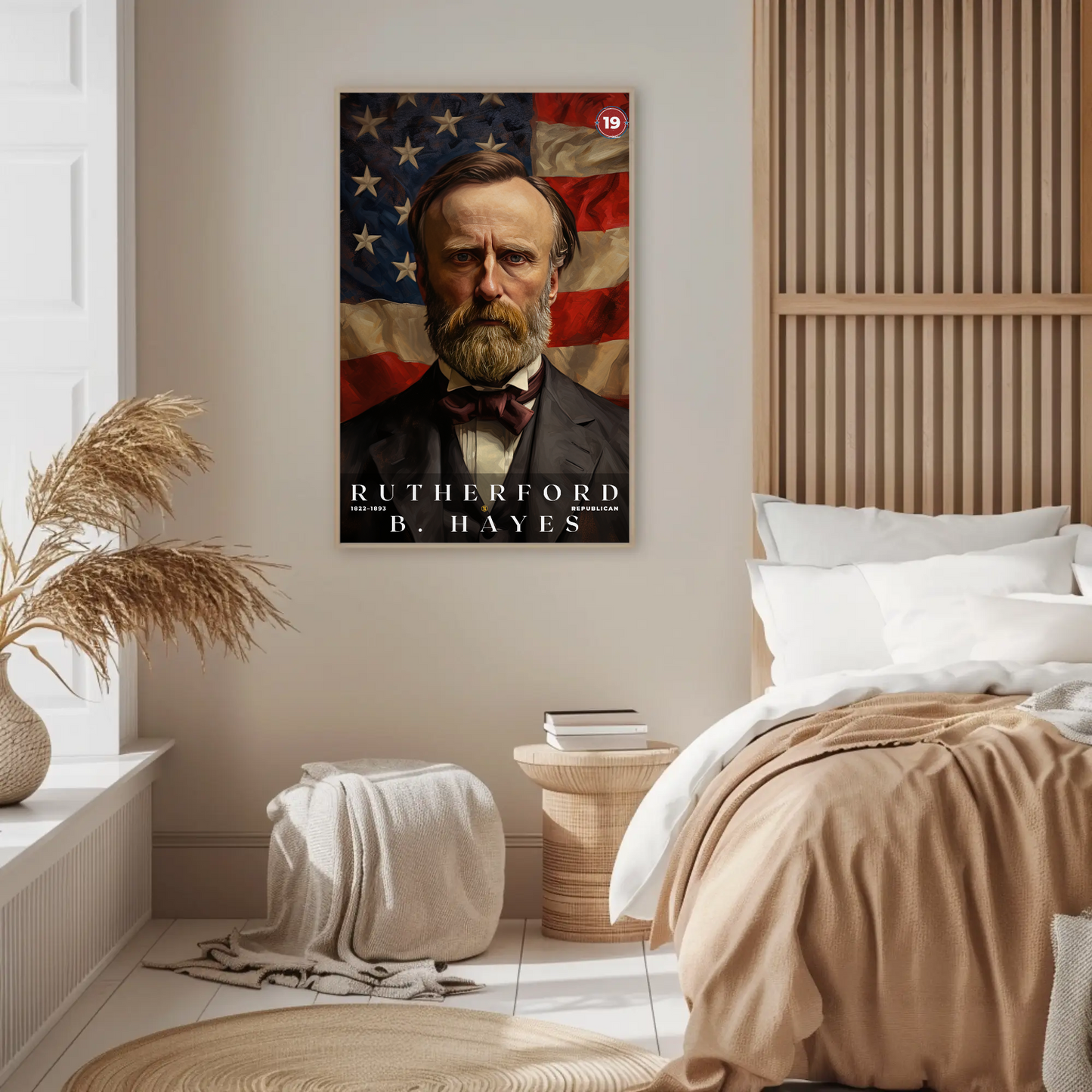 Rutherford B. Hayes 19th President Of The United States Portrait