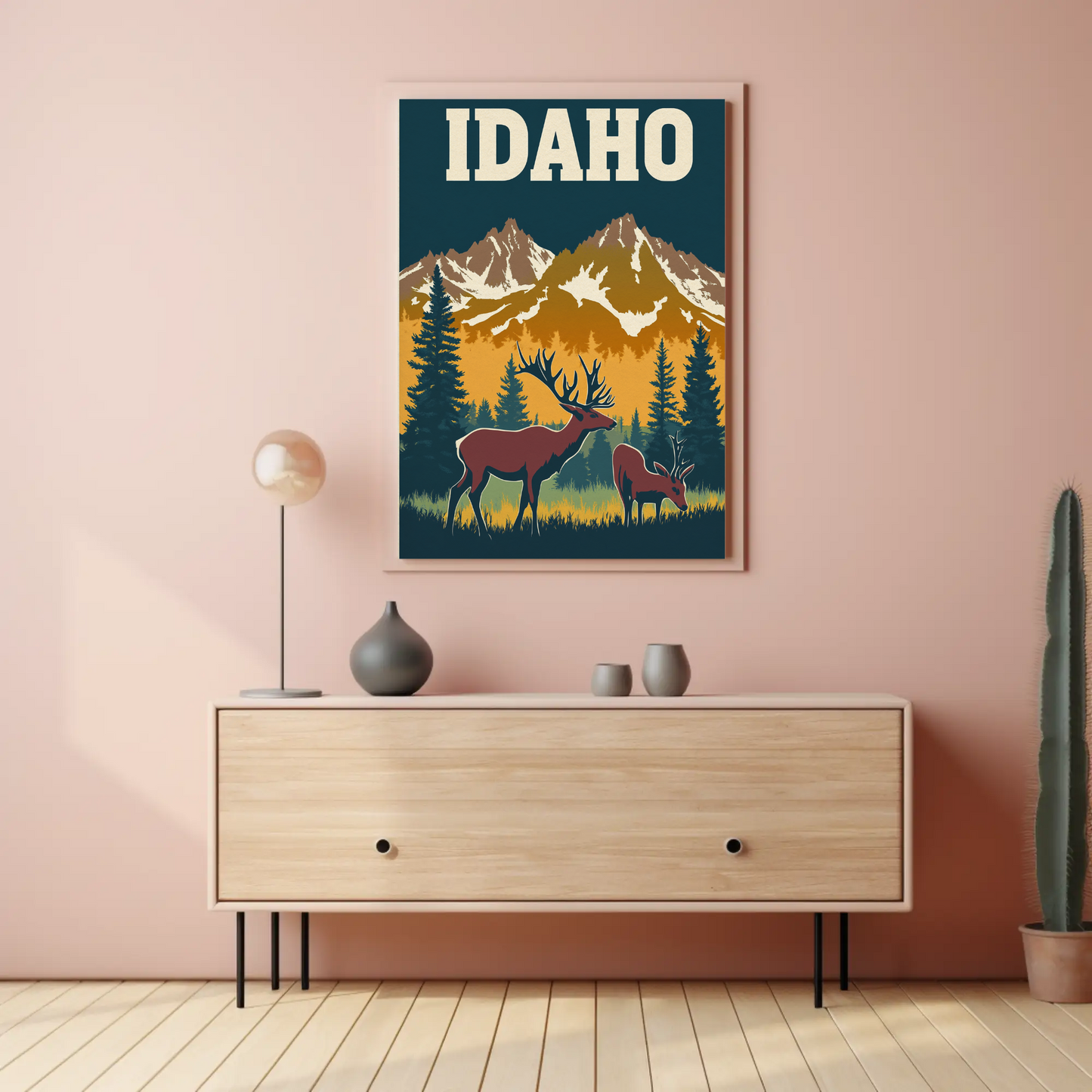 Vintage Poster Idaho Wildlife