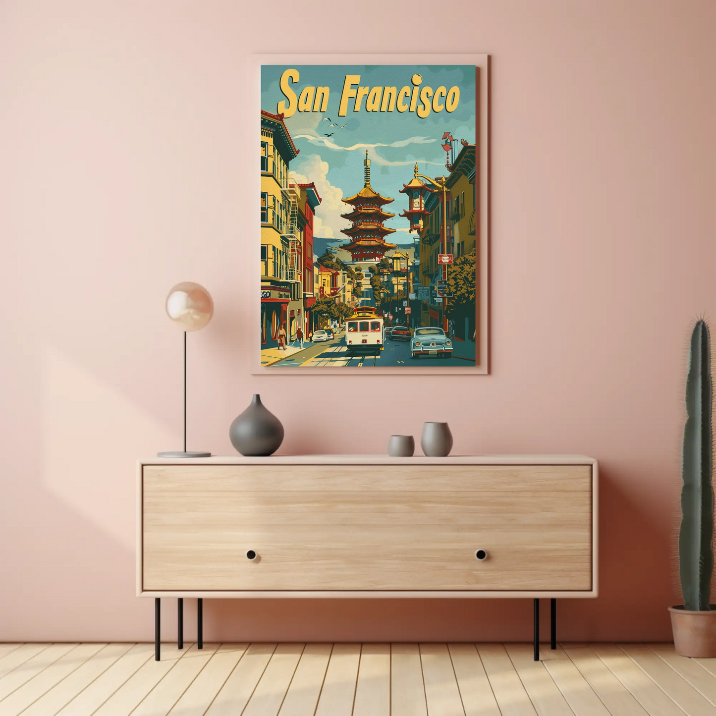 San Francisco Chinatown Vintage Poster