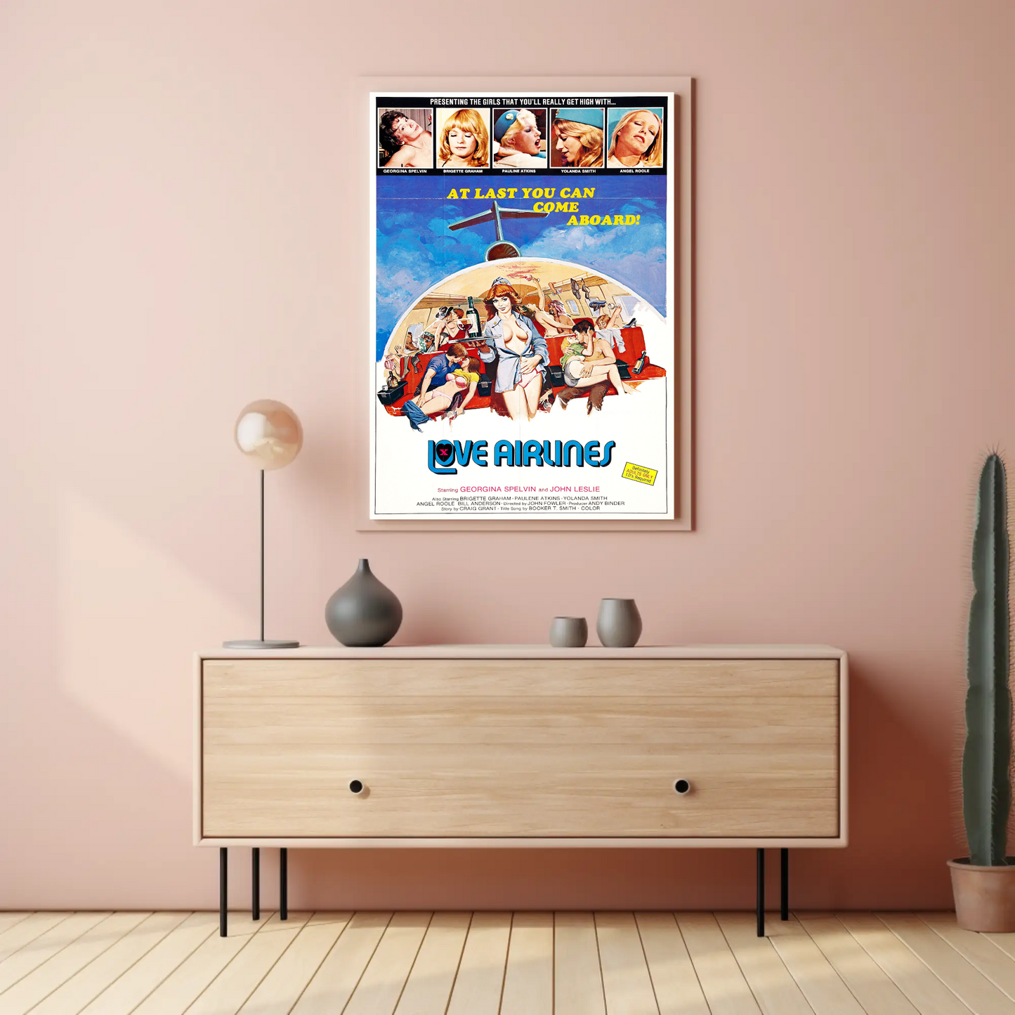 Love Airlines Vintage Poster