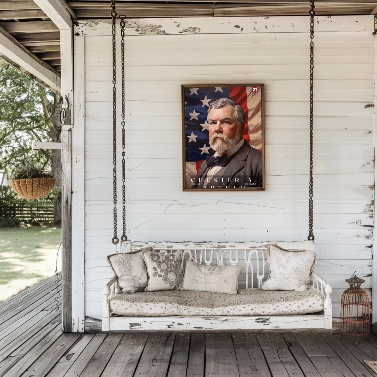 Chester A. Arthur 21st President Of The United States Portrait