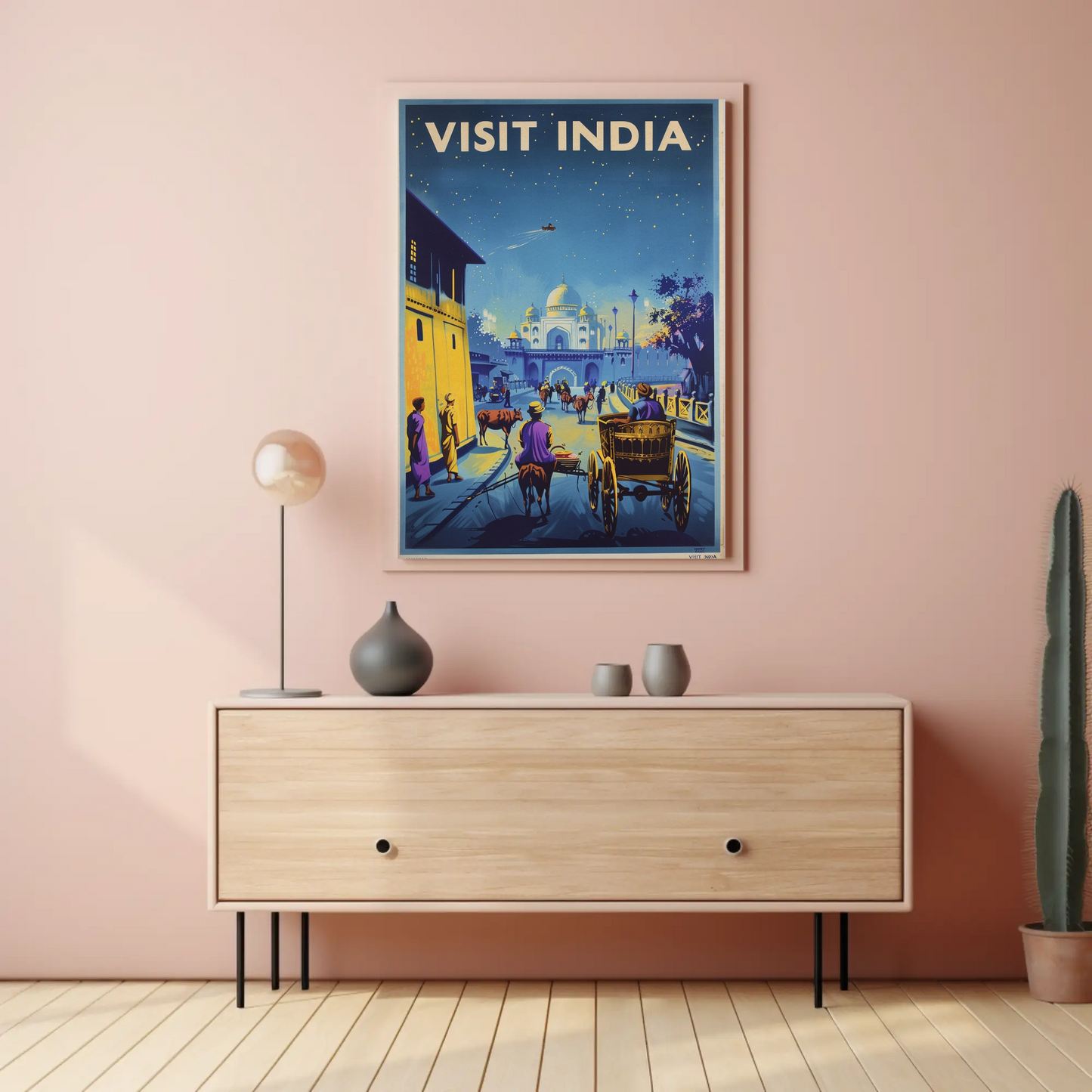 Visit India Vintage Poster
