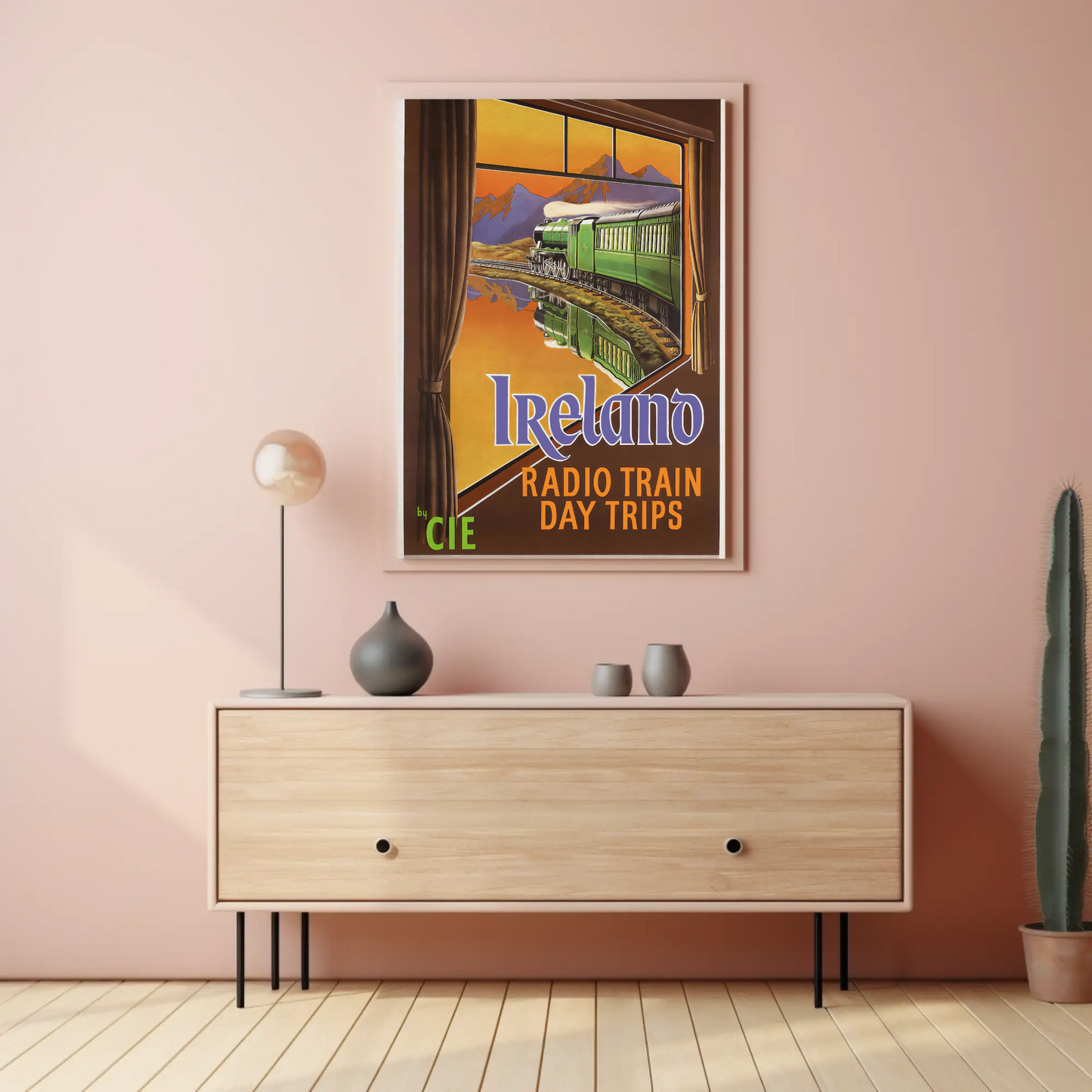 Vintage Poster - Ireland Radio Train Day Trips