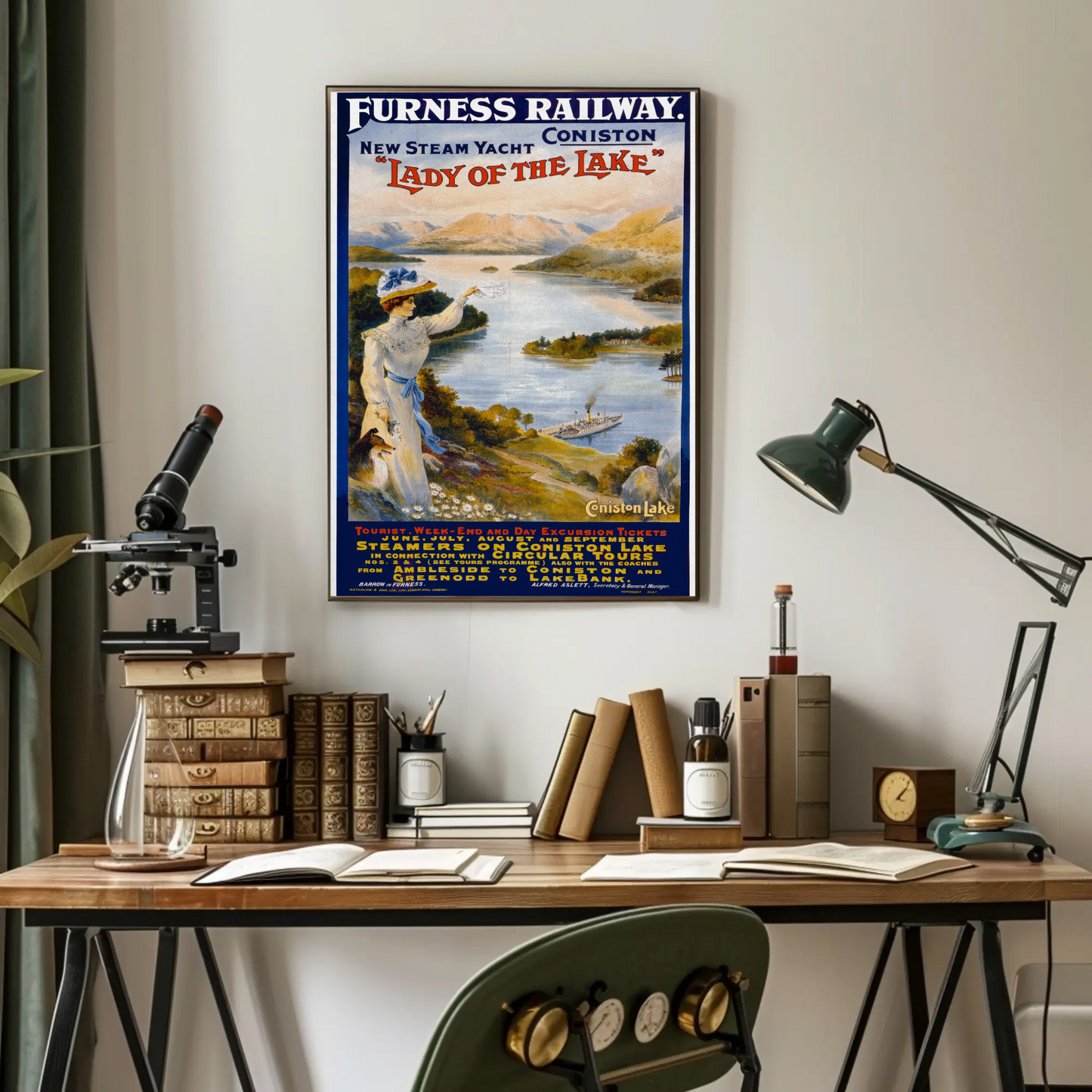 Lady of the Lake - Furness Railway Poster