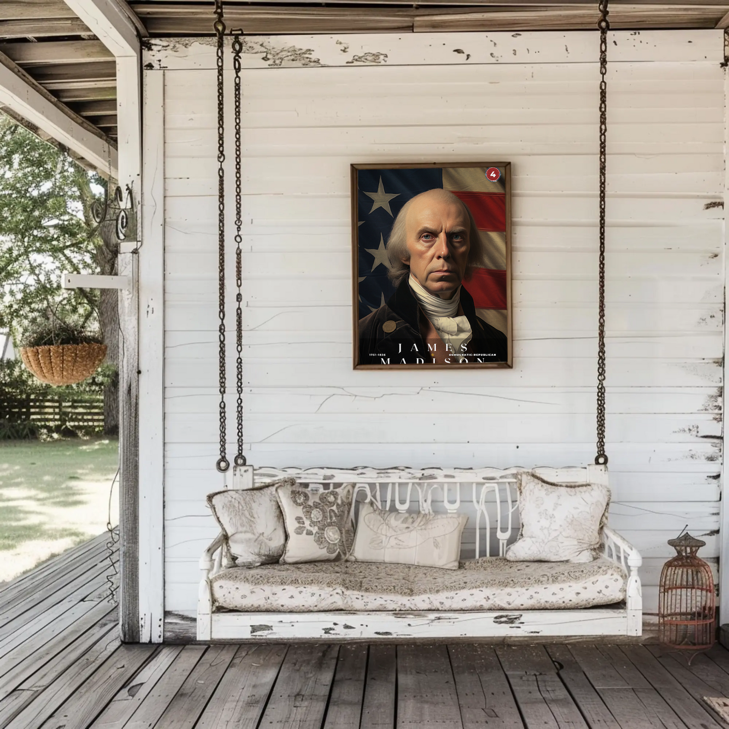 James Madison 4th President Of The United States Portrait