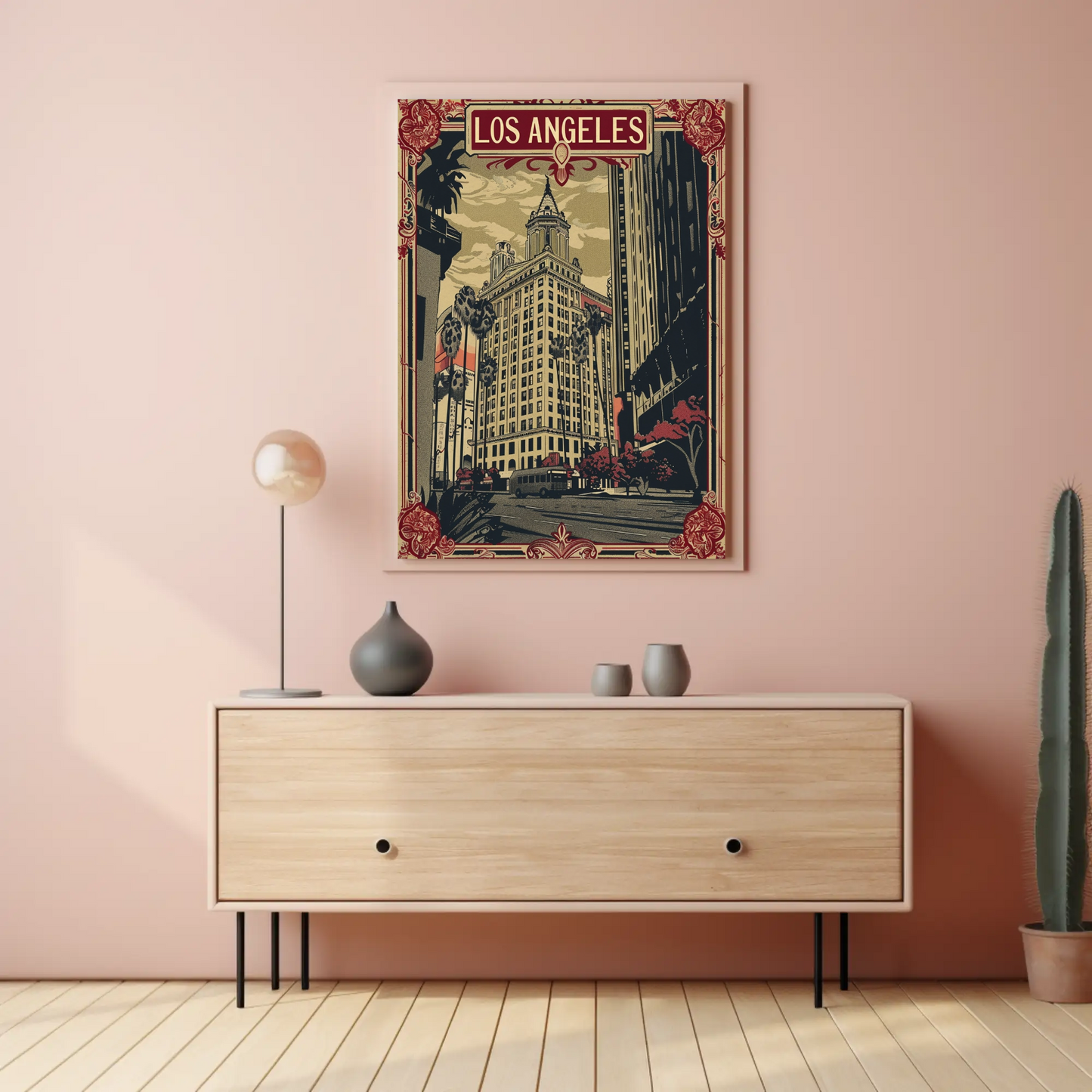 Vintage Travel Poster - Los Angeles Historic City