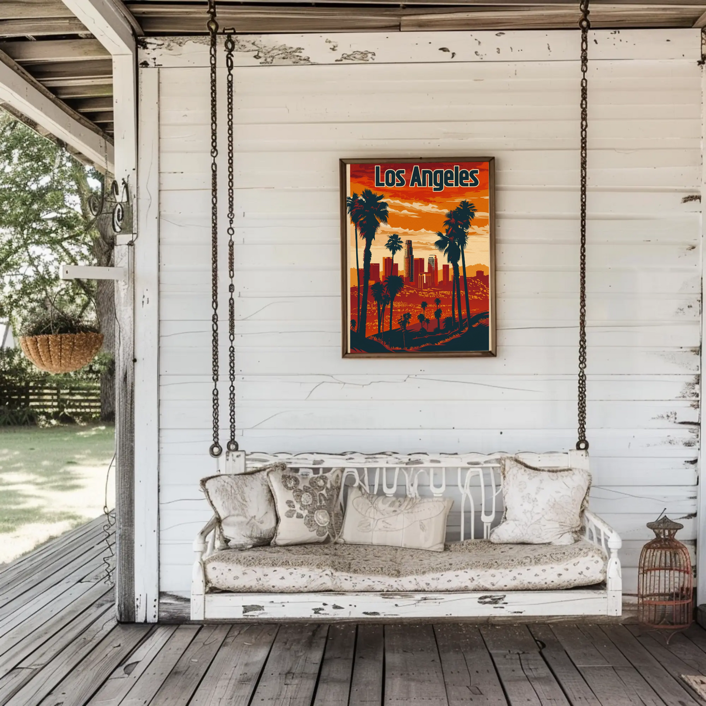 Los Angeles Sunset Vintage Poster