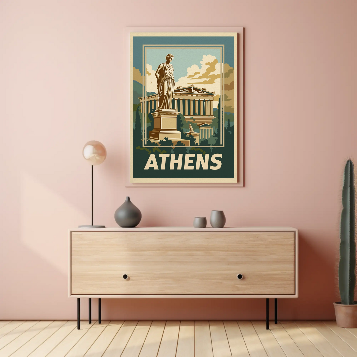 Athens Vintage Travel Poster