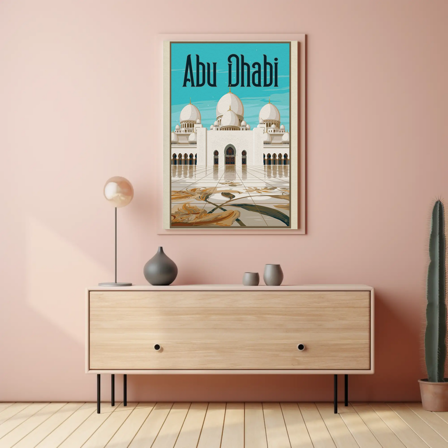 Abu Dhabi Vintage Poster