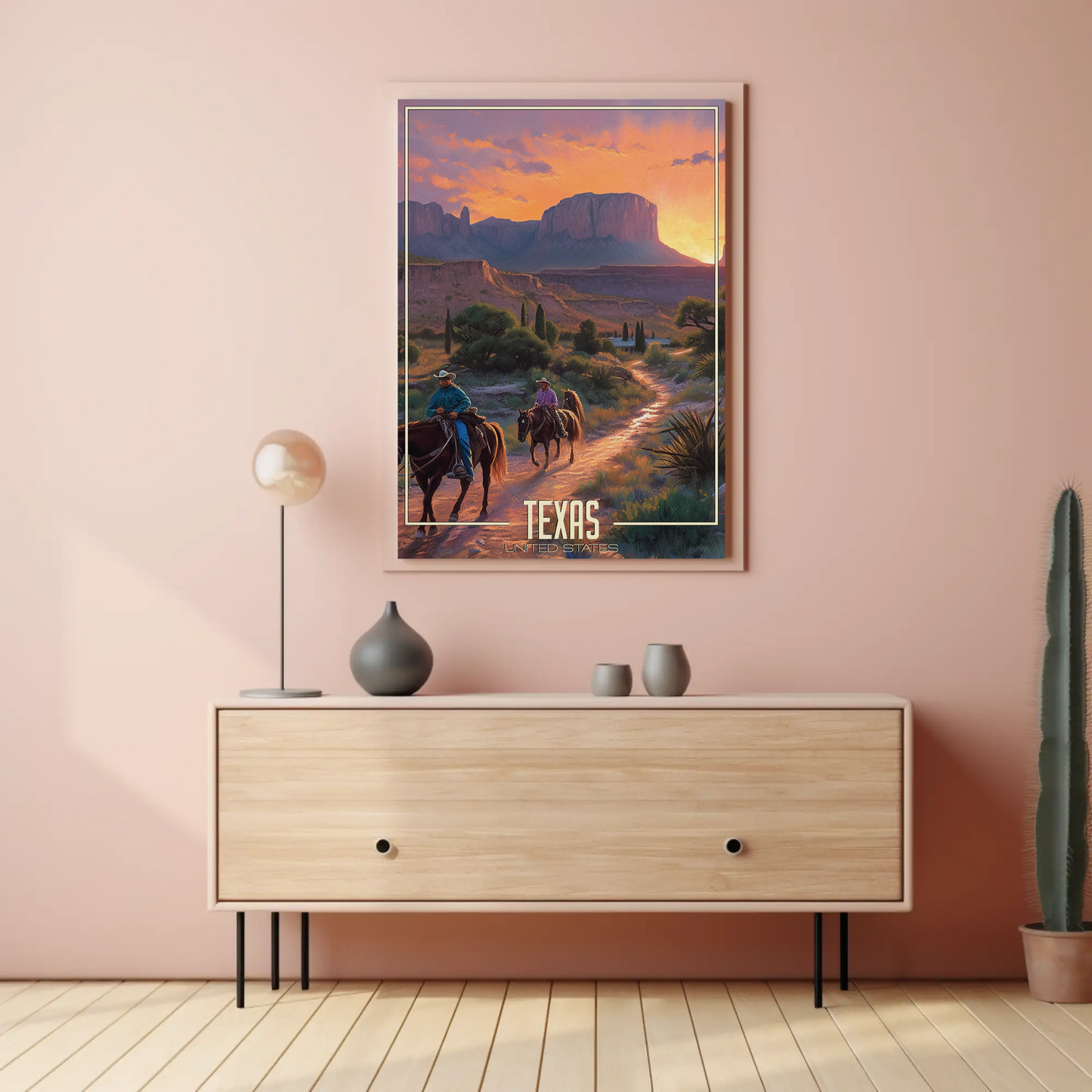 Texas United States Vintage Poster