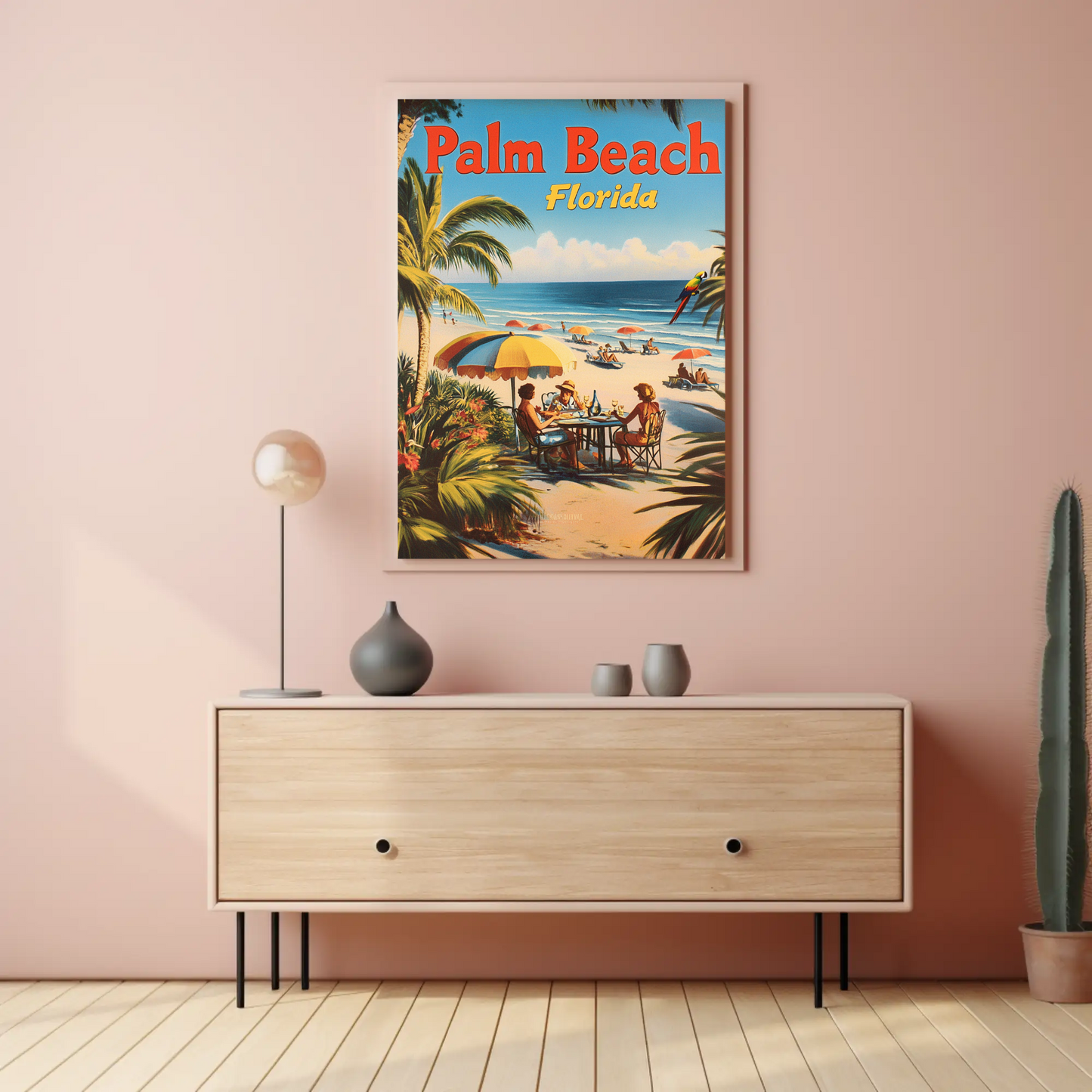 Palm Beach Florida Vintage Poster