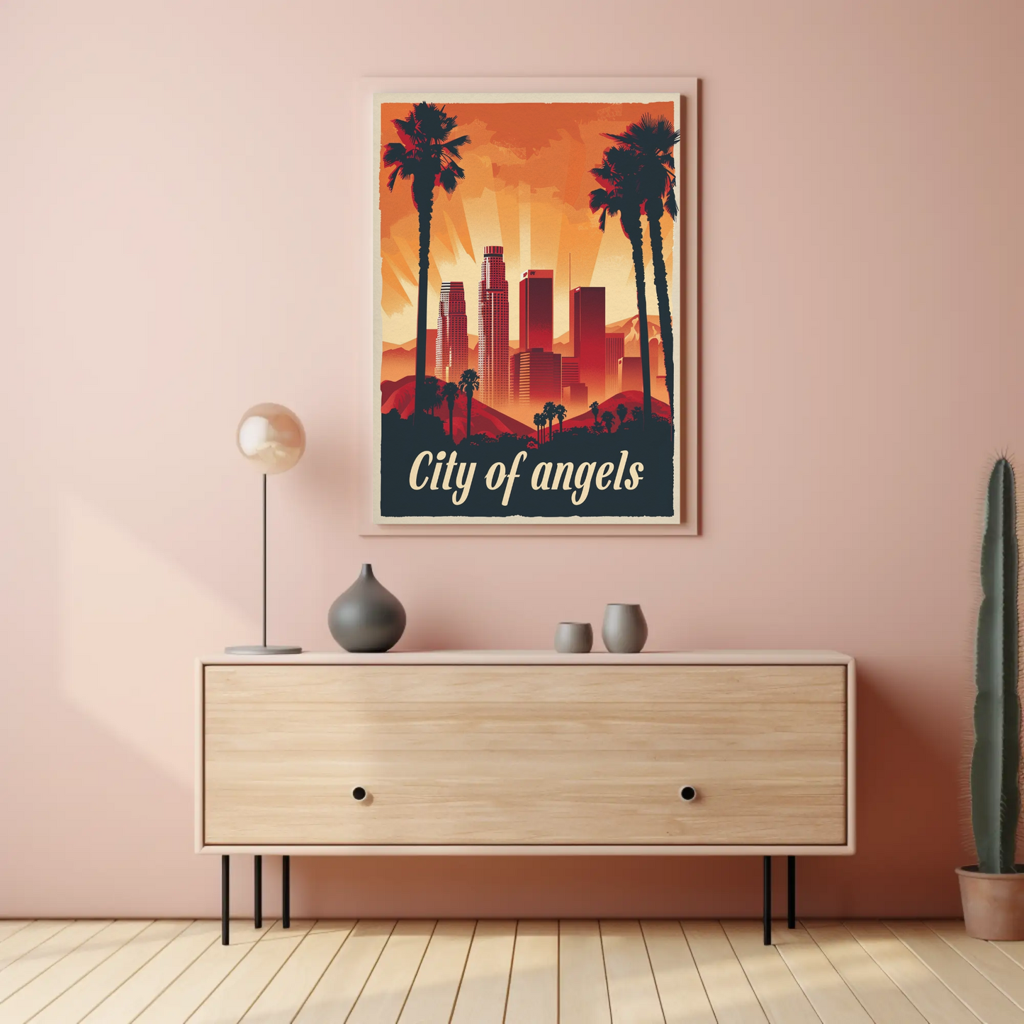 City of Angels Los Angeles Vintage Poster