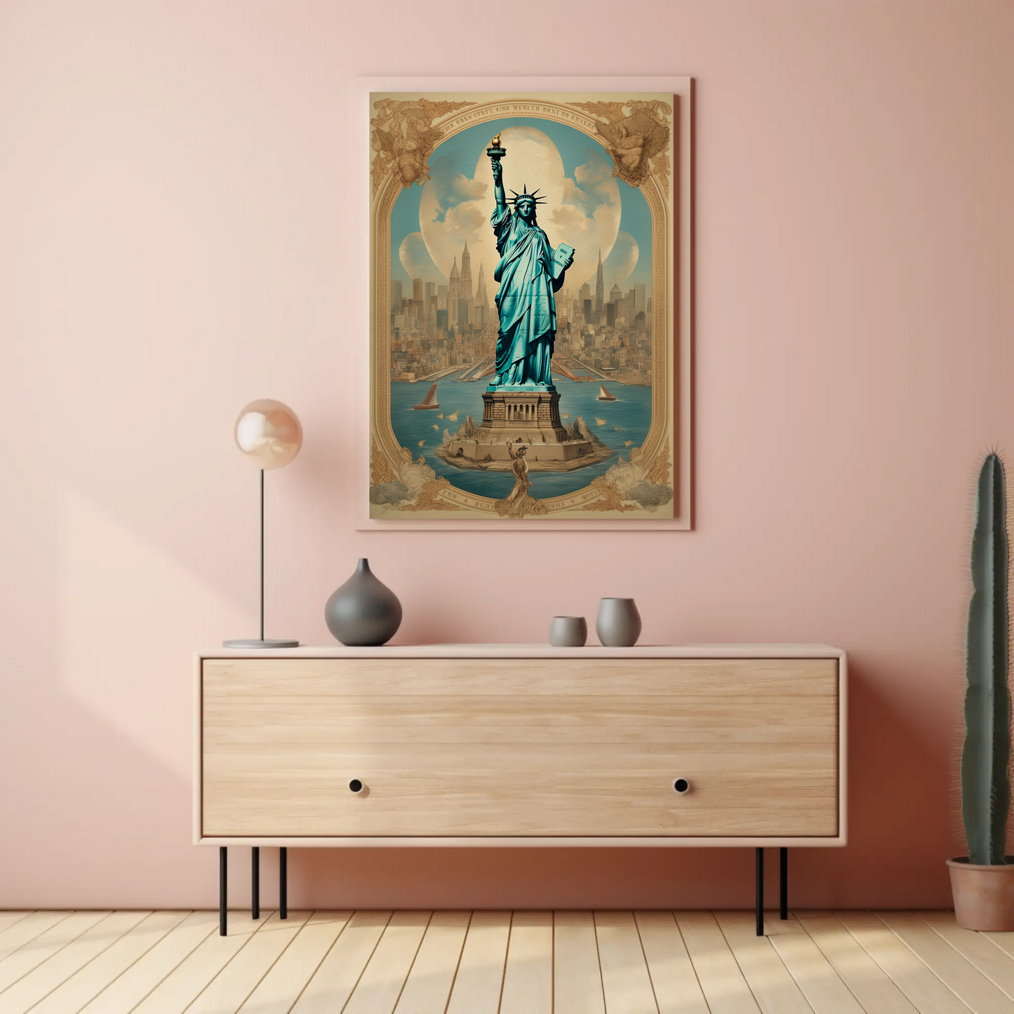 Statue of Liberty Vintage Poster